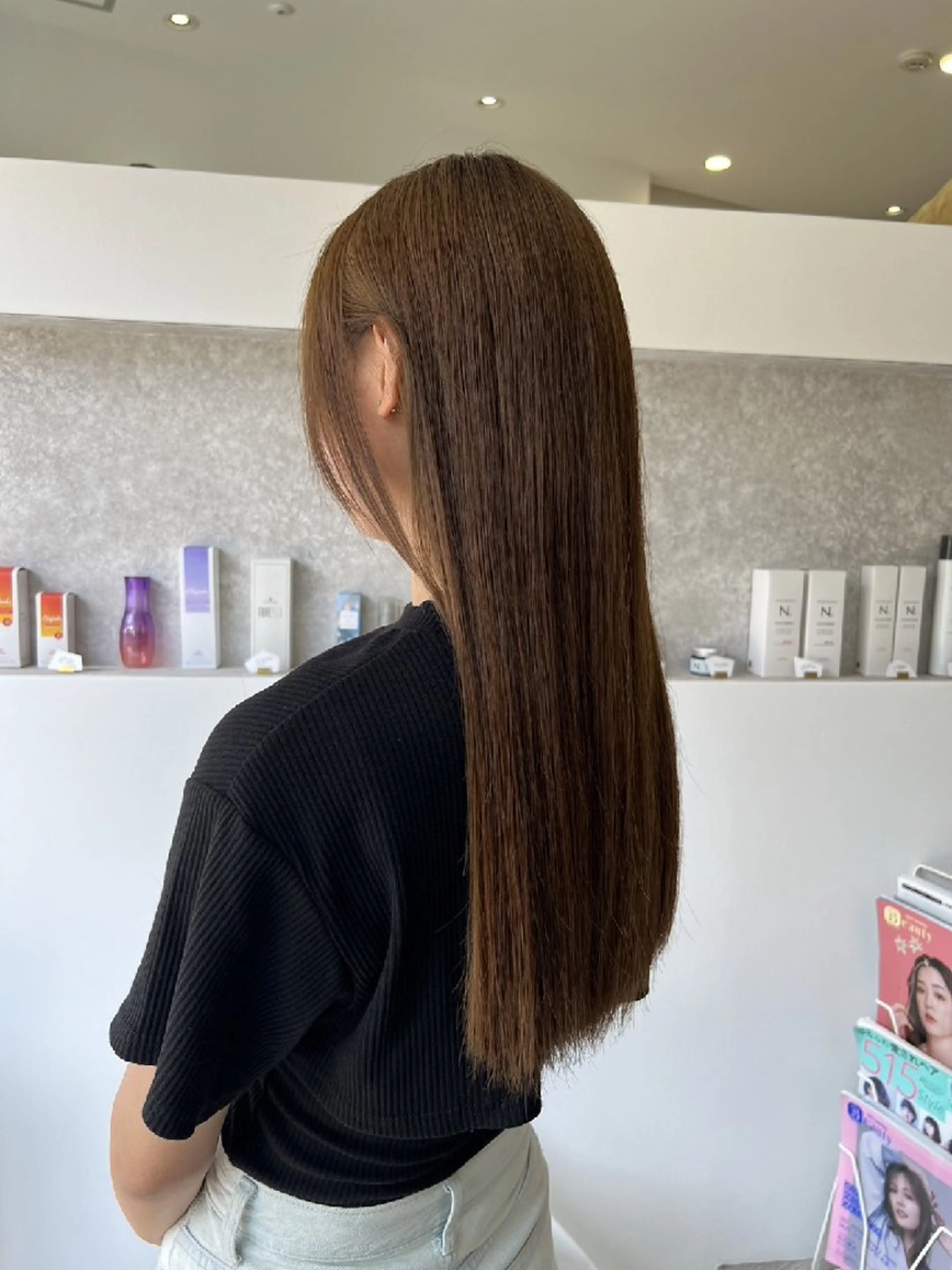 ロング ロング カット ヘアカラー トリートメント 成瀬 サエのヘアスタイル