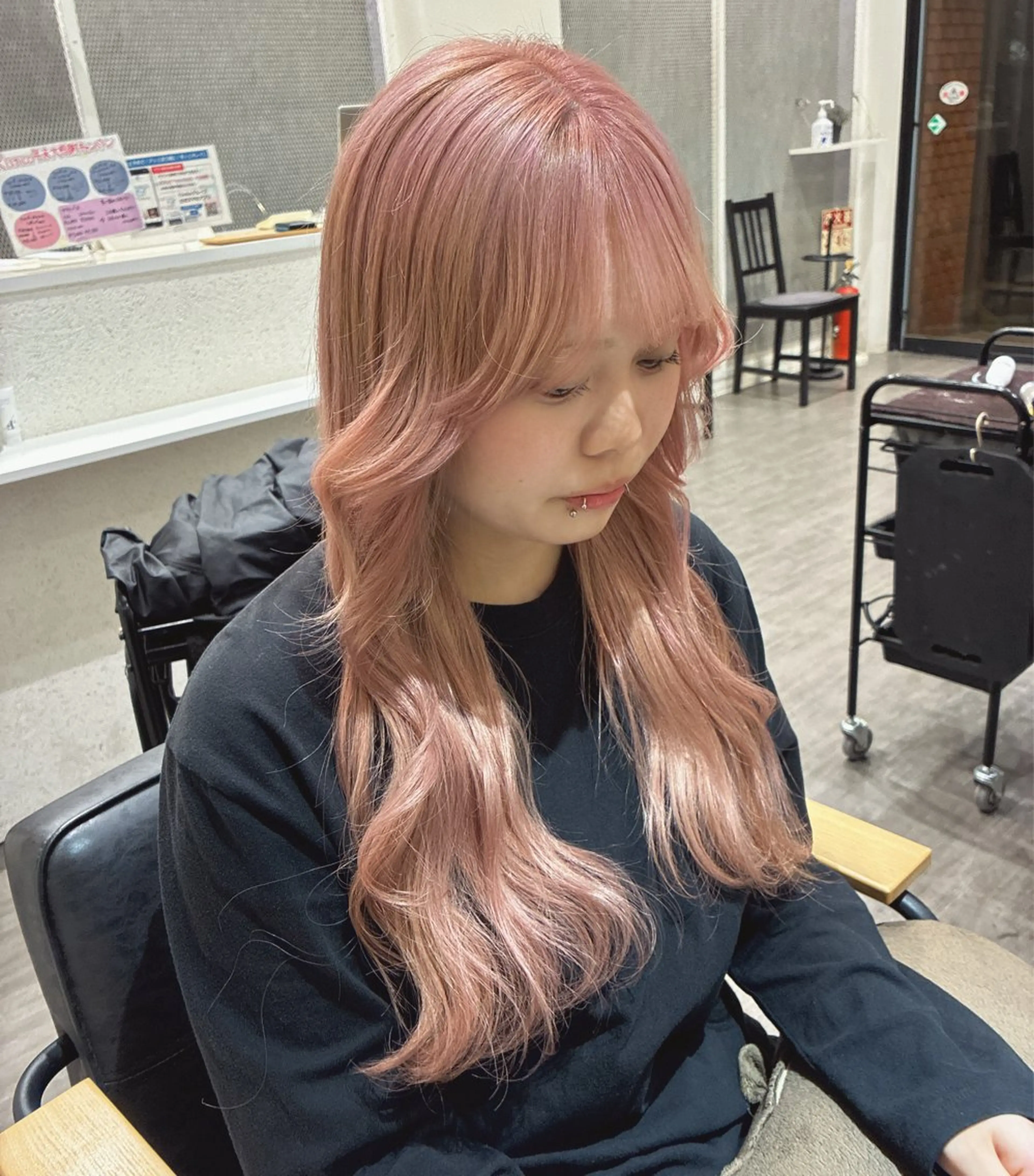 ロング カット ヘアカラー cocotte🦋 miyuのヘアスタイル