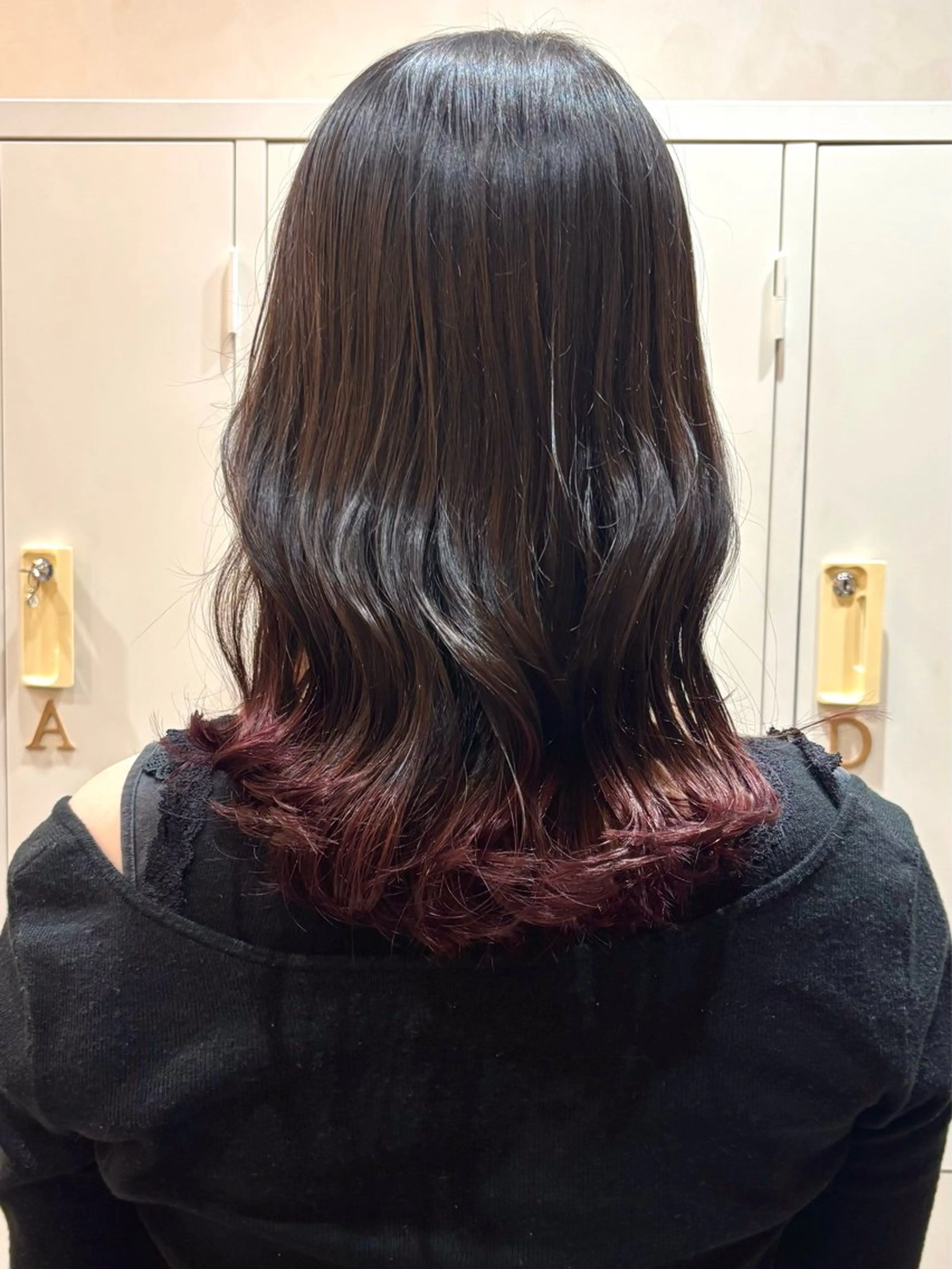 ミディアム カラー ブリーチ ラベンダーカラー ピンクカラー ピンクラベンダー 🧸京橋Wカラー ほそいけいこ🧸のヘアスタイル