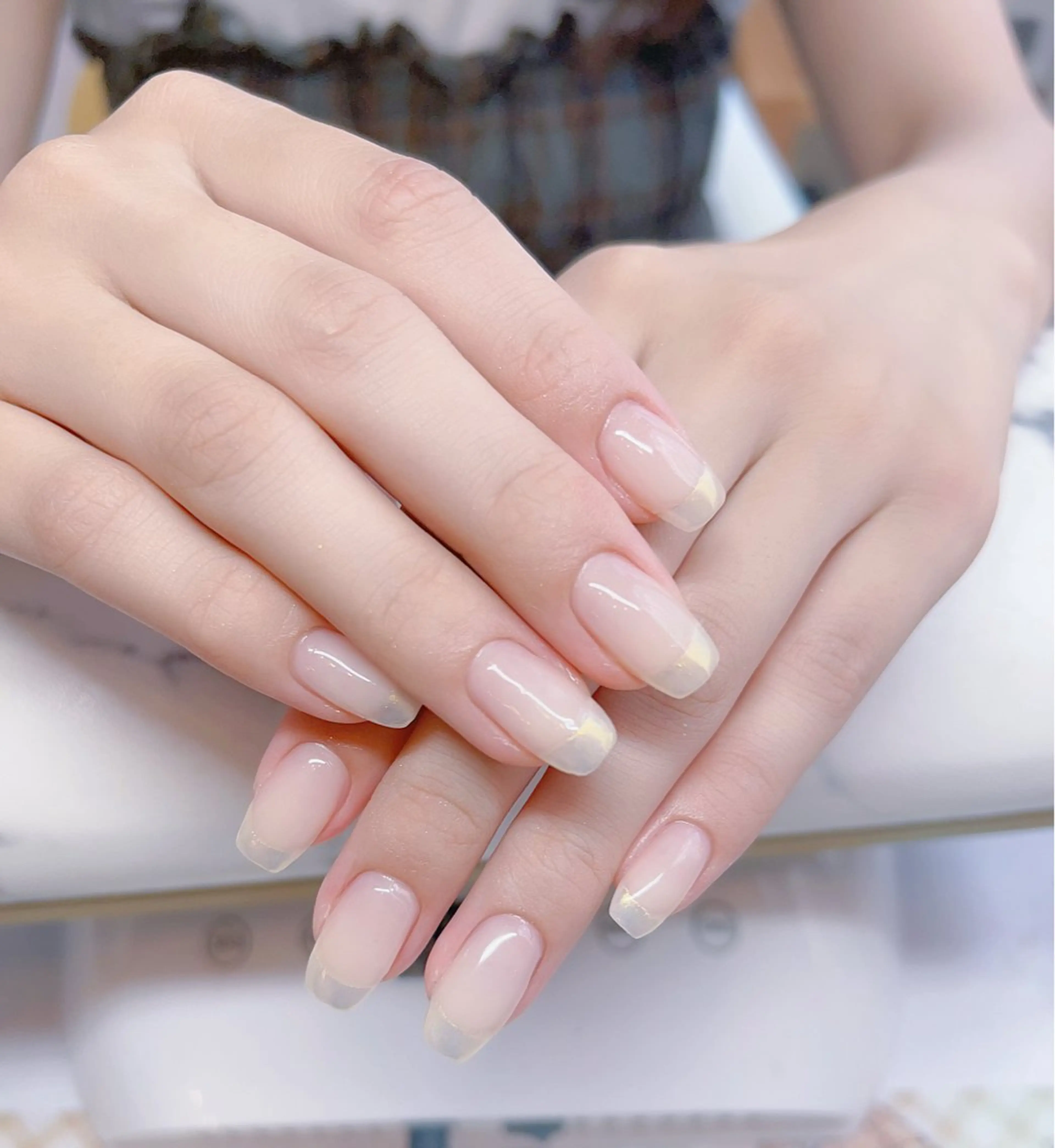 ネイル フレンチネイル ミラーネイル Floria KANAのネイルデザイン