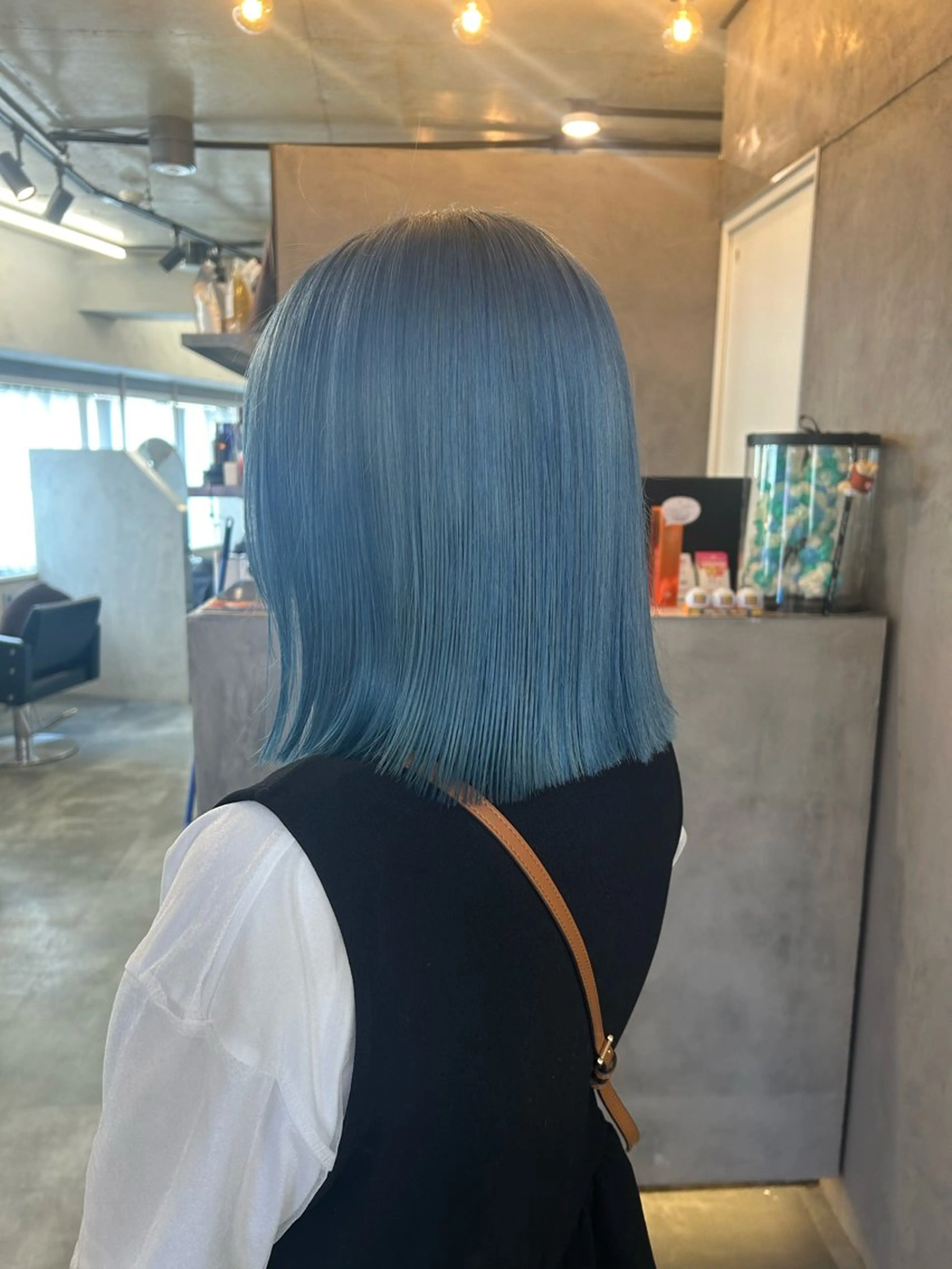 セミロング カラー ヘアカラー トリートメント Haru/THREE …by velvetのヘアスタイル