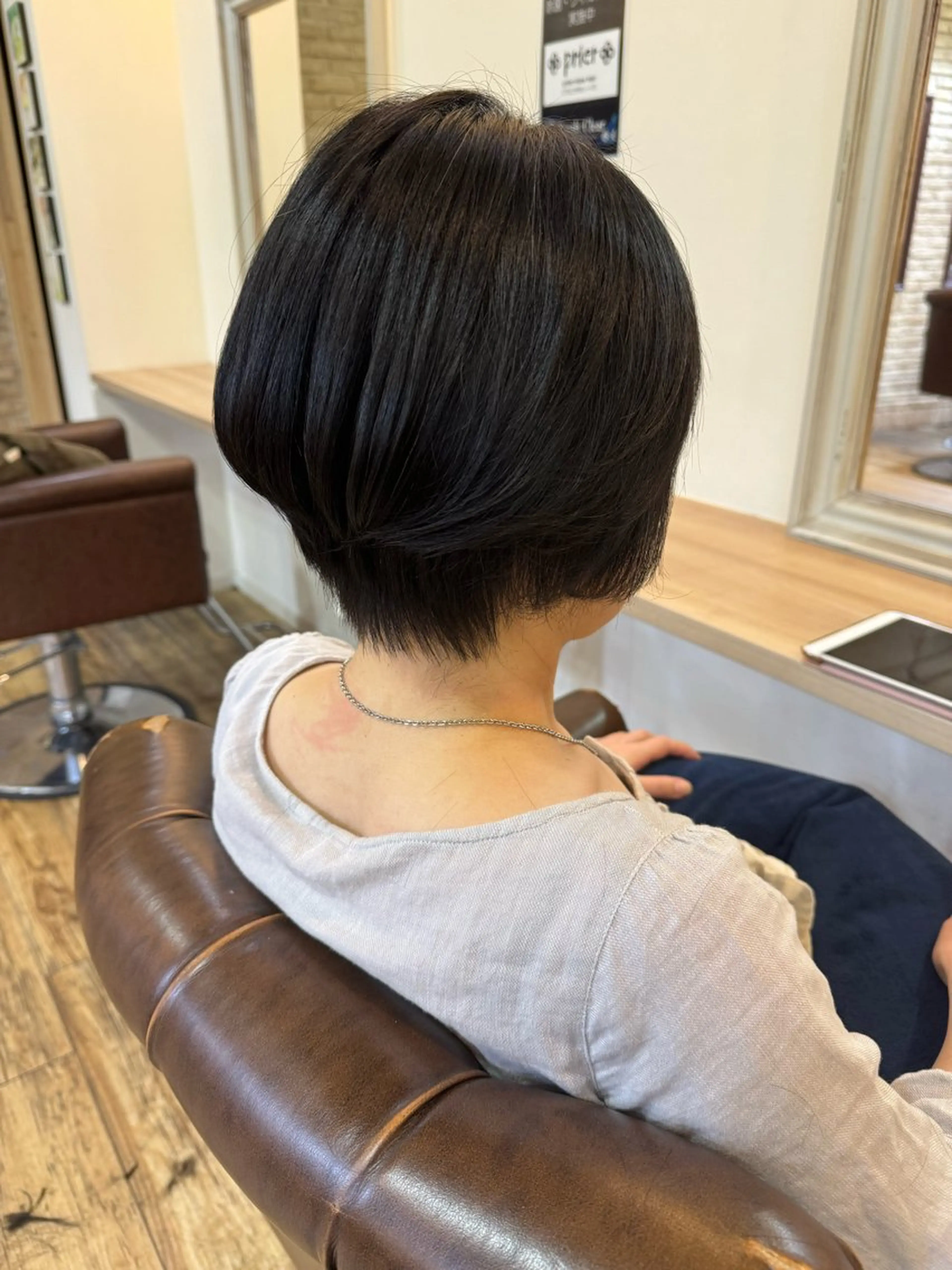 ショート くびれヘア ショートヘア 染矢 優希のヘアスタイル