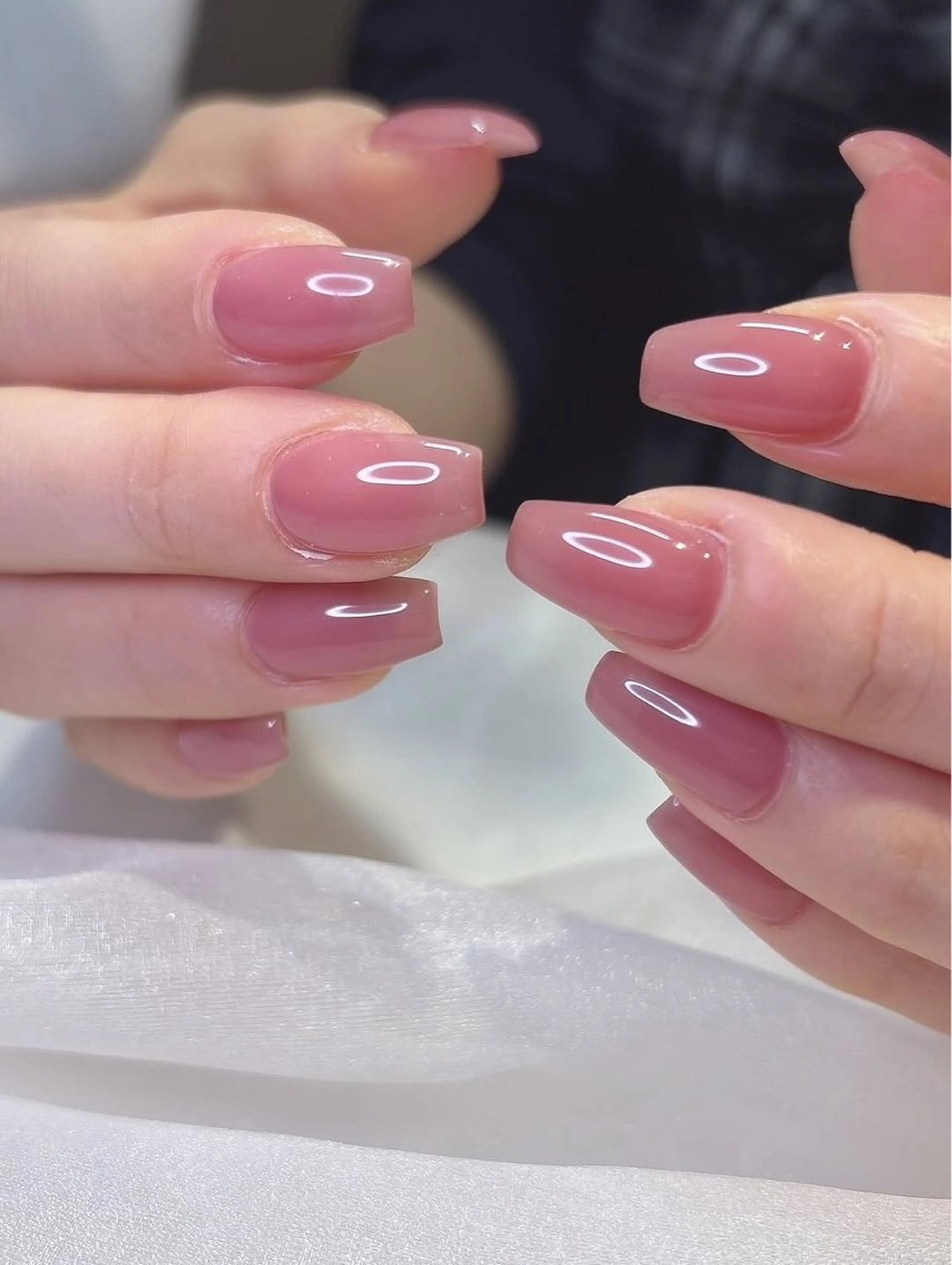 ネイル ワンカラーネイル ピンク シンプルネイル ハンドネイル KIM キムのネイルデザイン