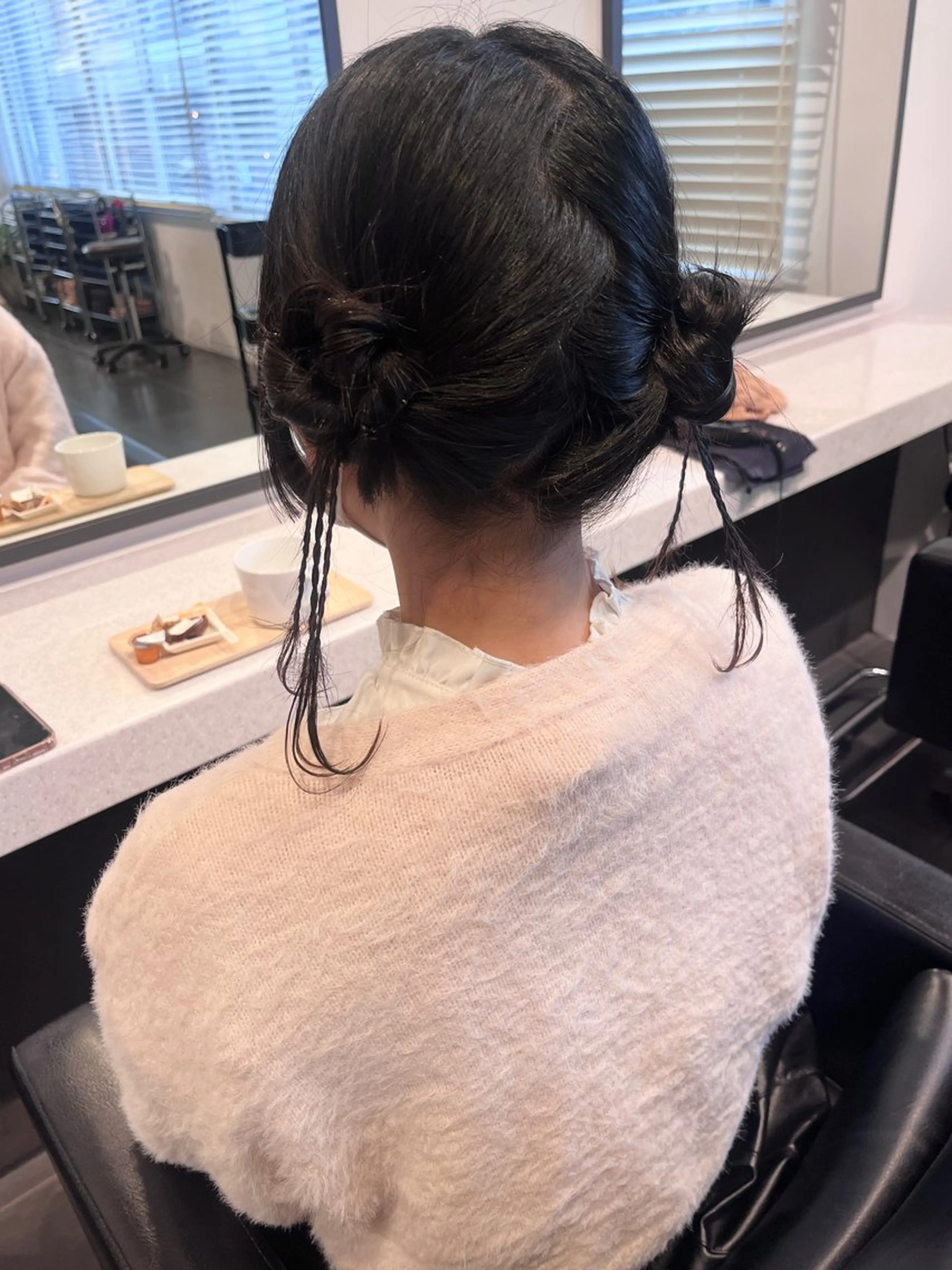 ミディアム ヘアアレンジ 顔まわり/暖色 可愛い特化🎀ゆうなのヘアスタイル