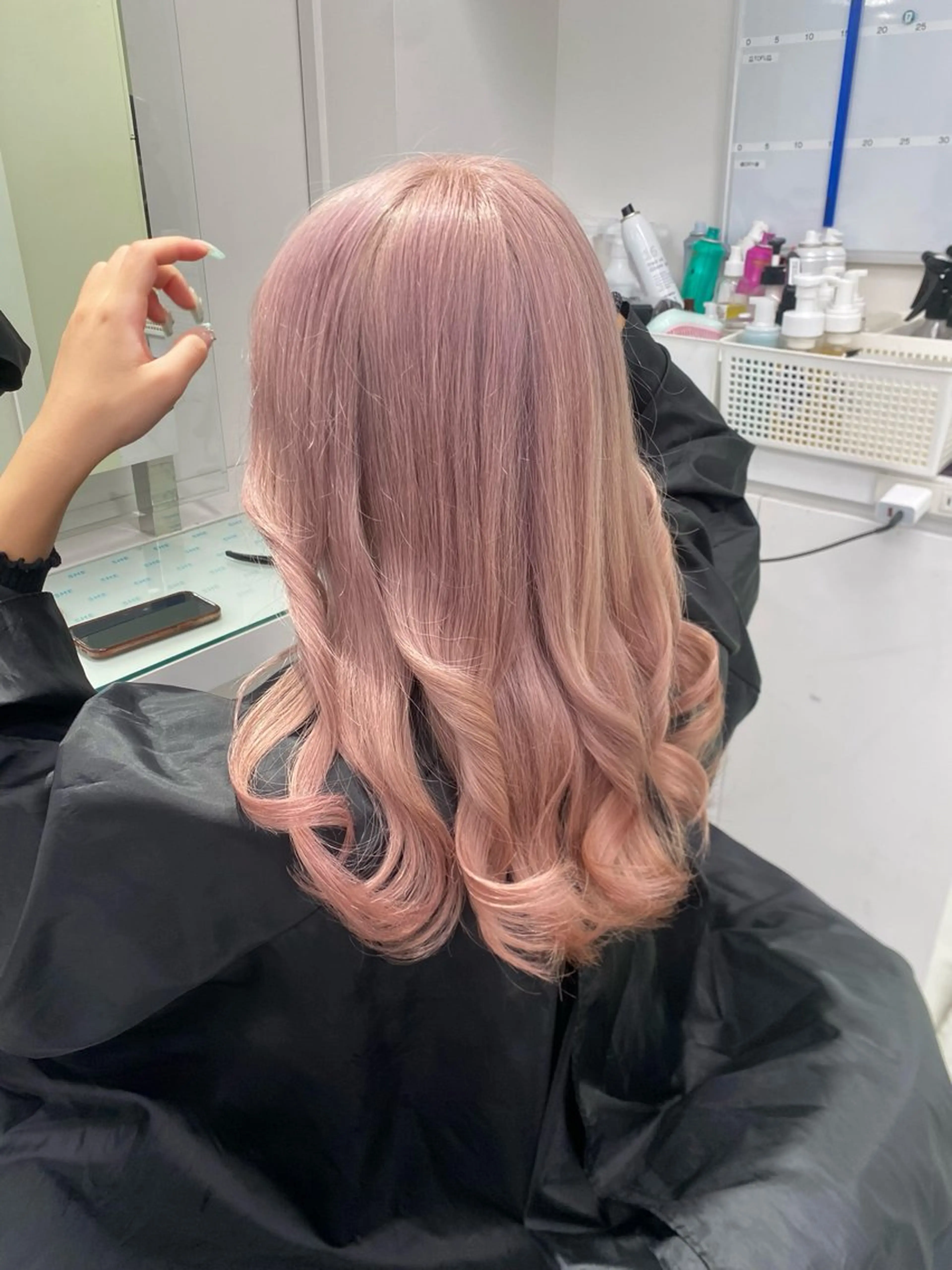 ロング カラー ヘアカラー トリートメント ヘアセット 似合わせハイトーン♡ みつきのヘアスタイル