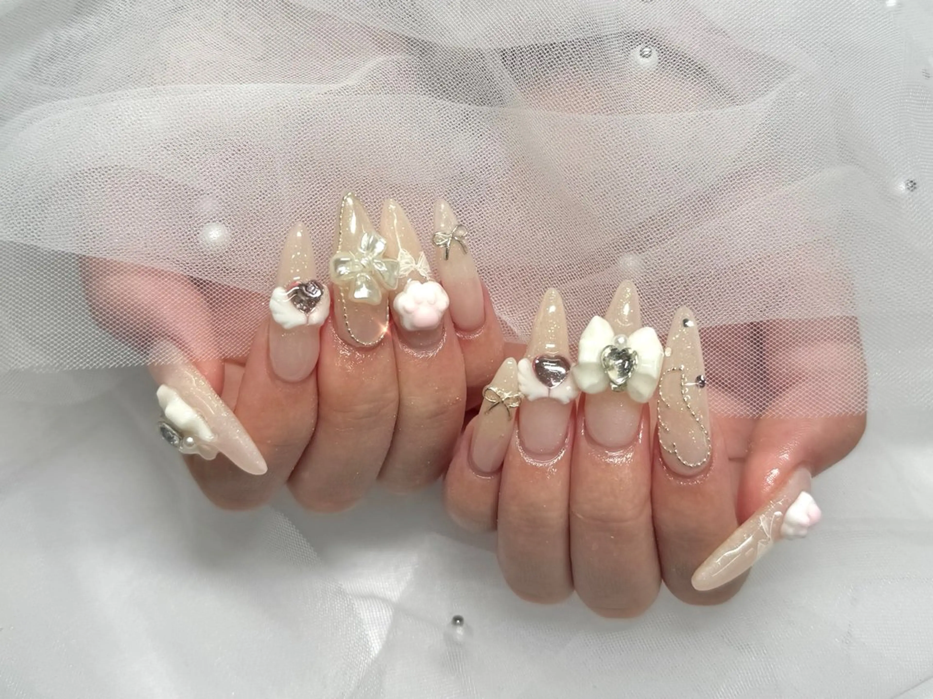 ネイル ロングネイル 持ち込み ハンドネイル 🫧Rio🫧ネイル /渋谷🫧ワンホンのネイルデザイン