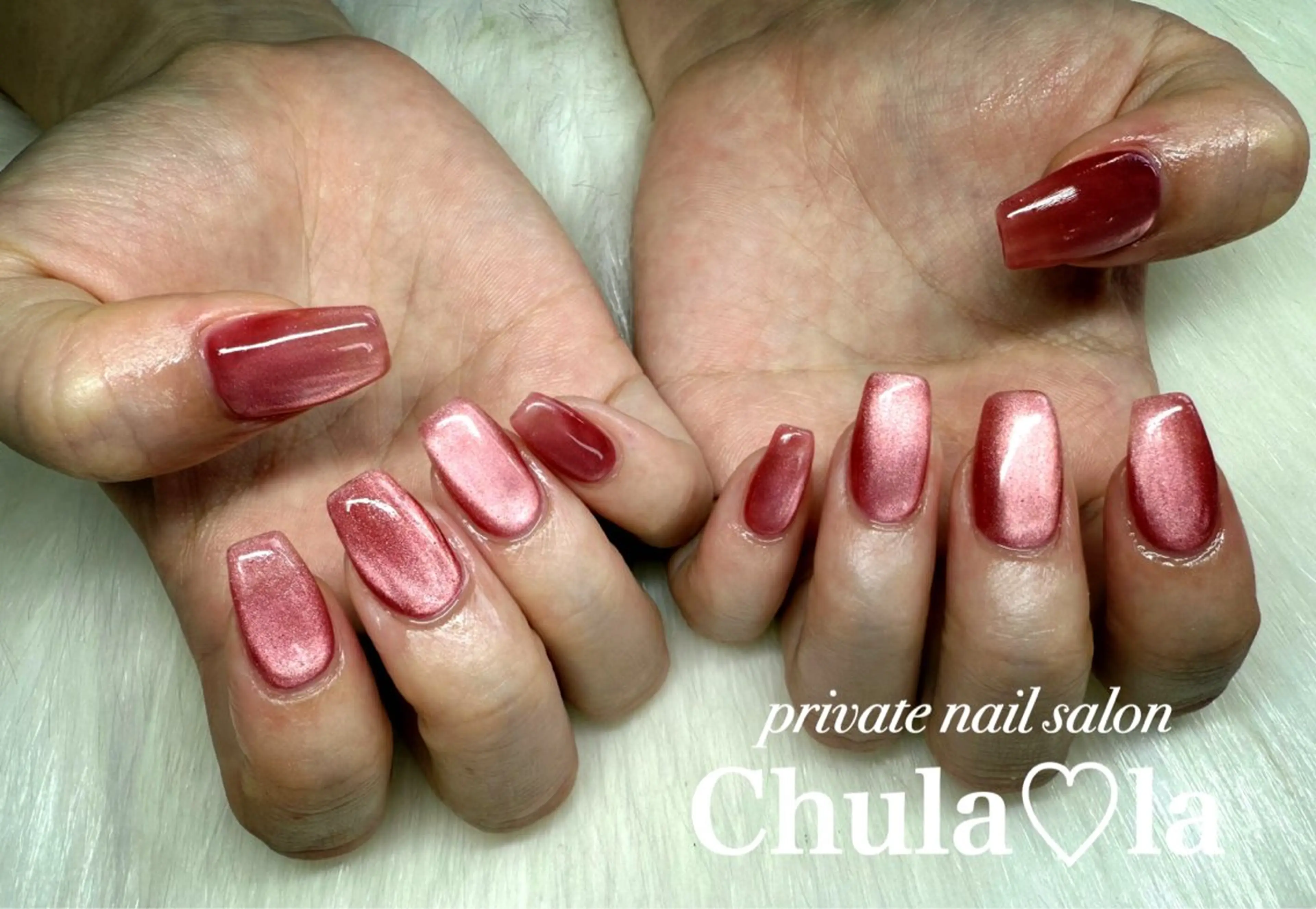 ネイル マグネットネイル ハンドネイル Chula♡la 豊見城市高安のネイルデザイン