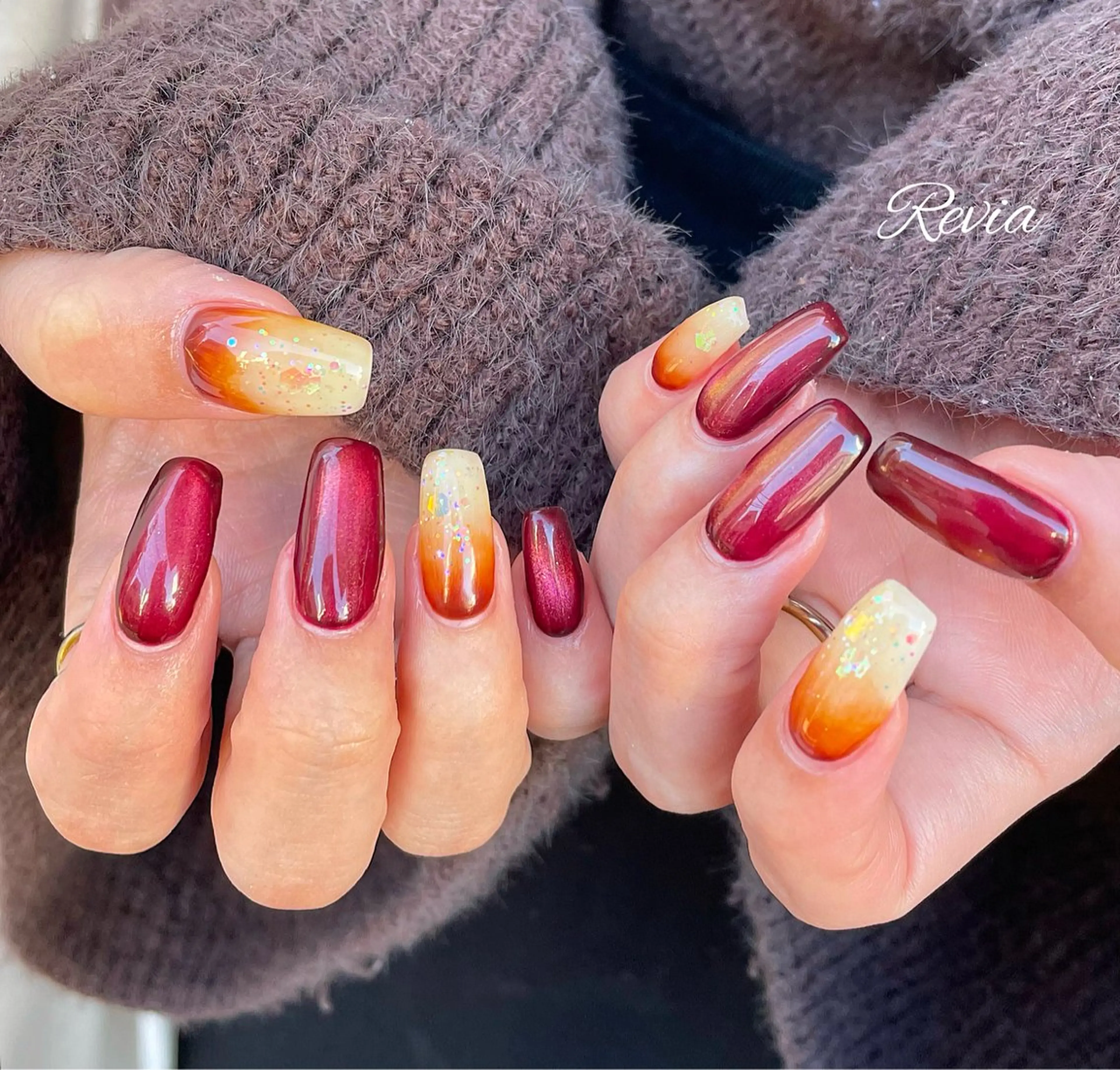 ネイル ハンドネイル revia所属・ERI Nailistのネイルデザイン