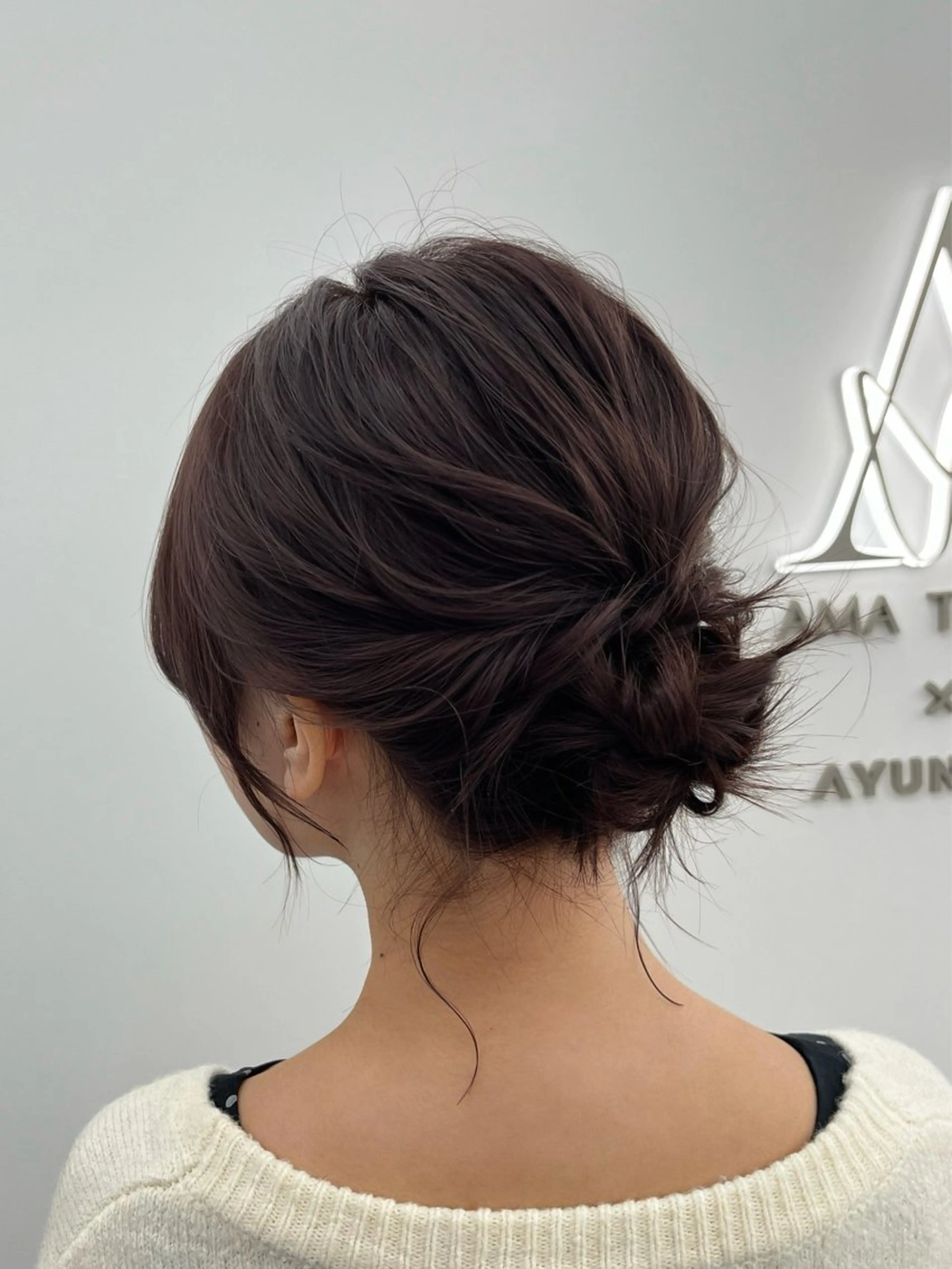 ミディアム ヘアアレンジ ヘアセット レイヤーカット顔周り /アレンジ伊藤彪真のヘアスタイル