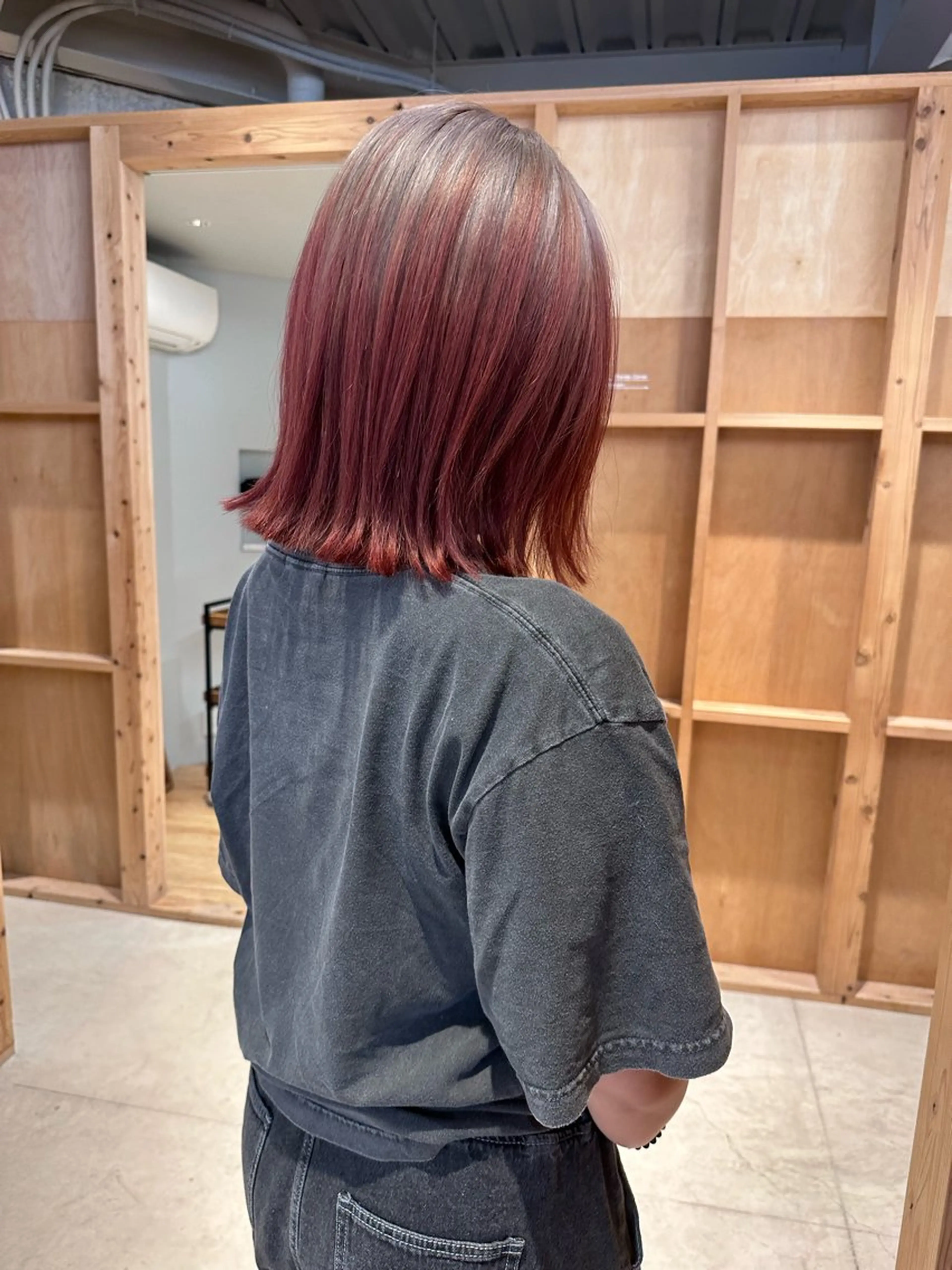 セミロング 韓国ヘア/ワンホン ちひろのヘアスタイル