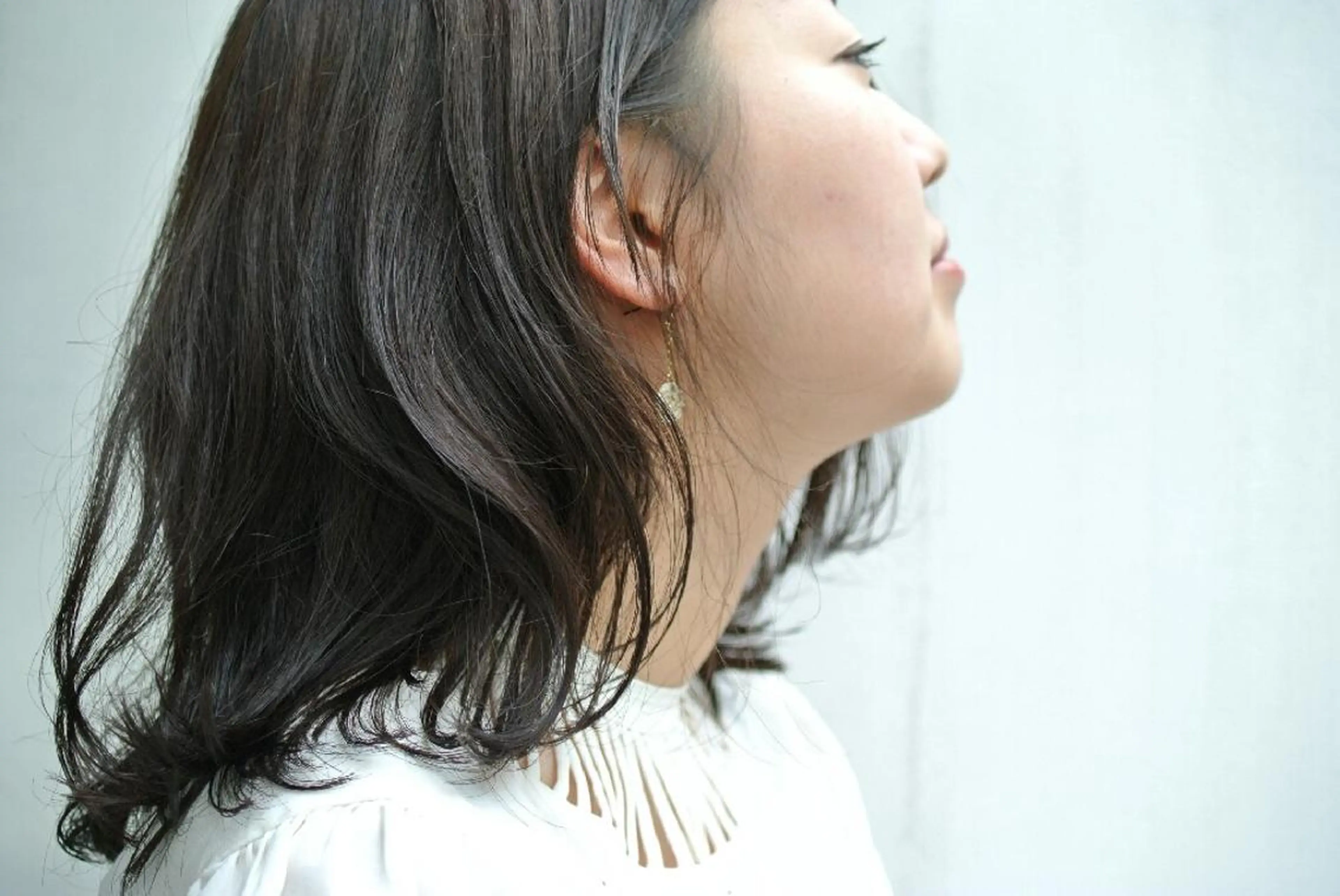 ミディアム パーマ カラー 樋口 千尋のヘアスタイル