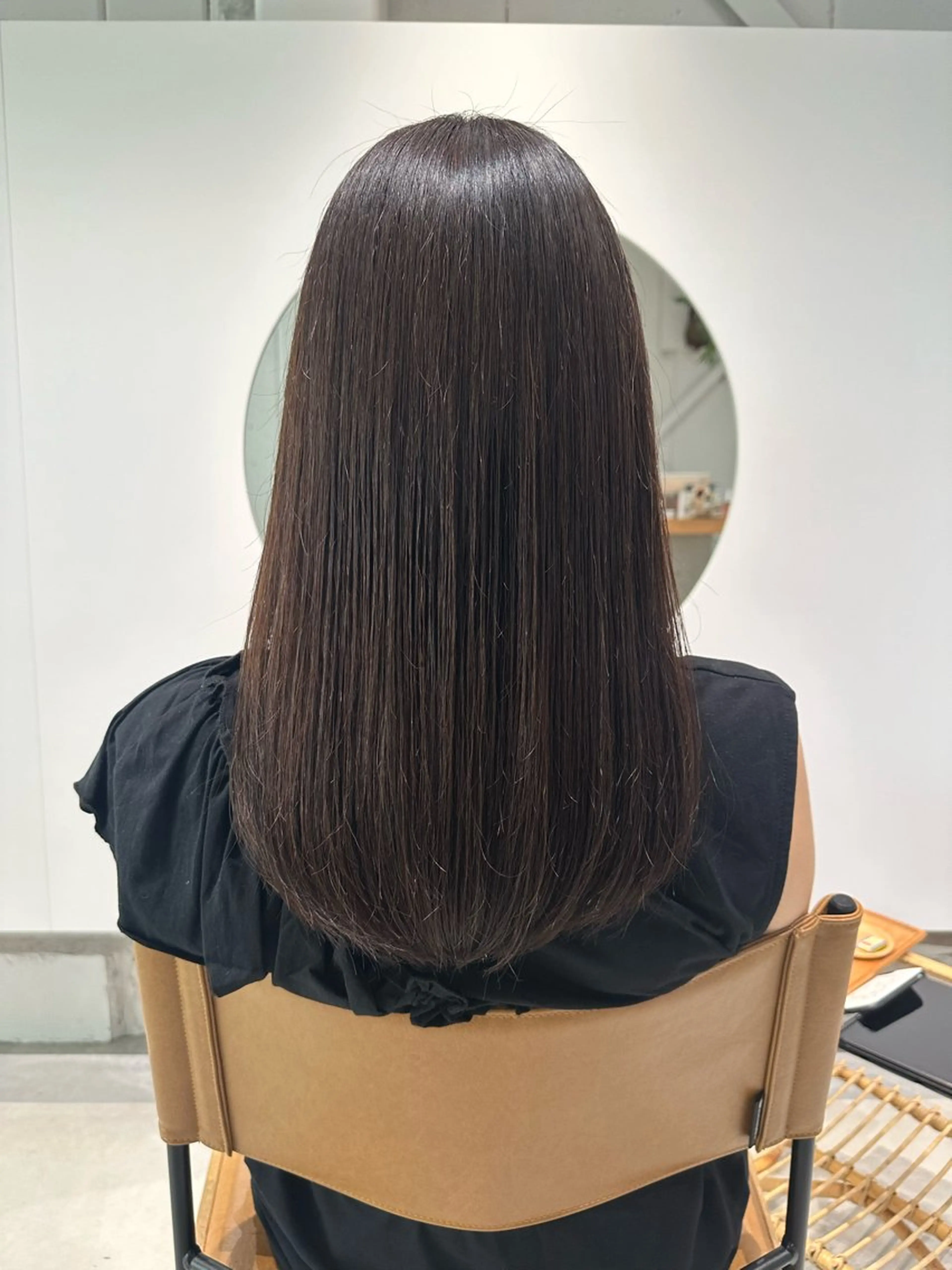 ロング カラー 野中 久美子のヘアスタイル