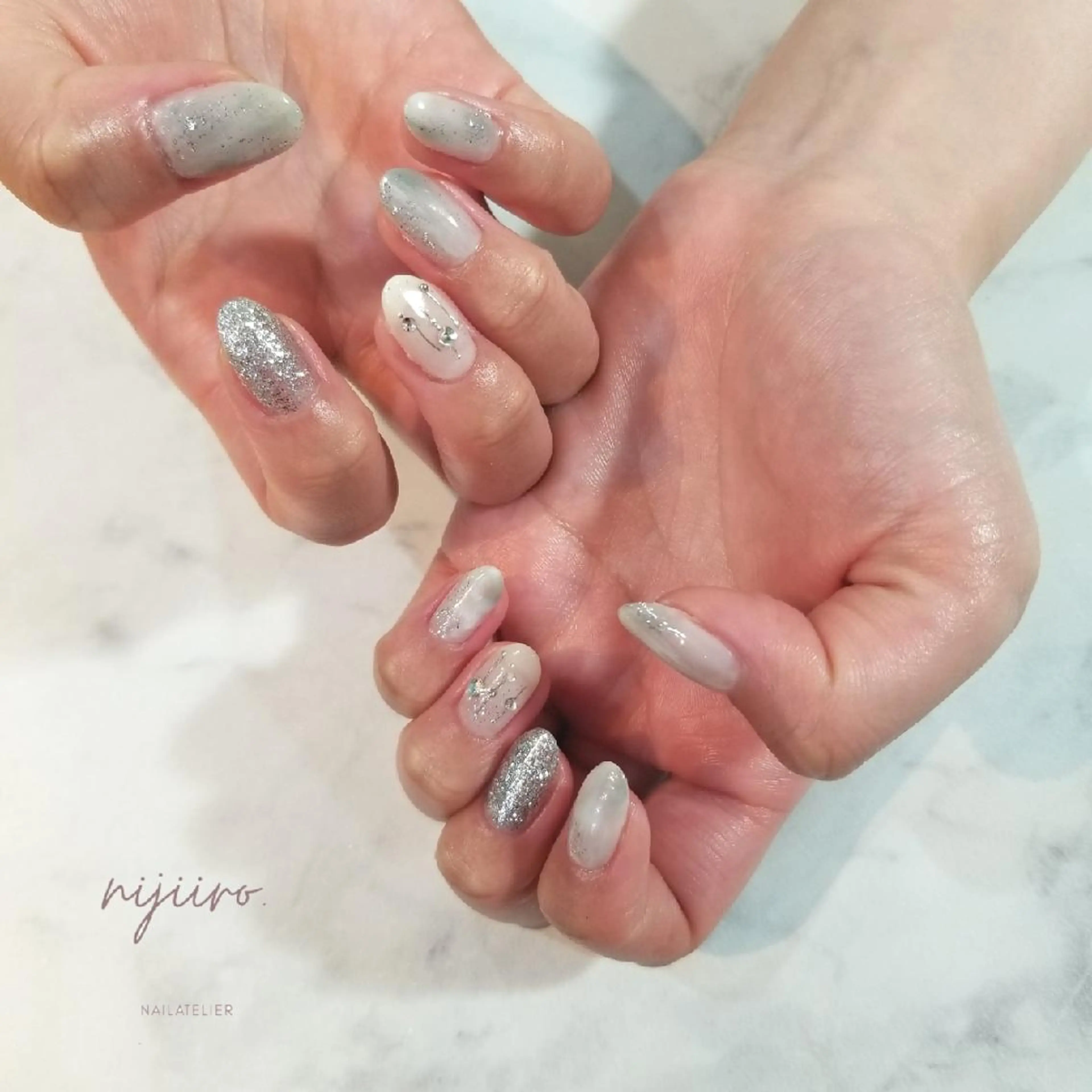 ネイル ニュアンスネイル ハンドネイル nailatelier nijiiro.所属・nijiiro🌈 サトウのネイルデザイン