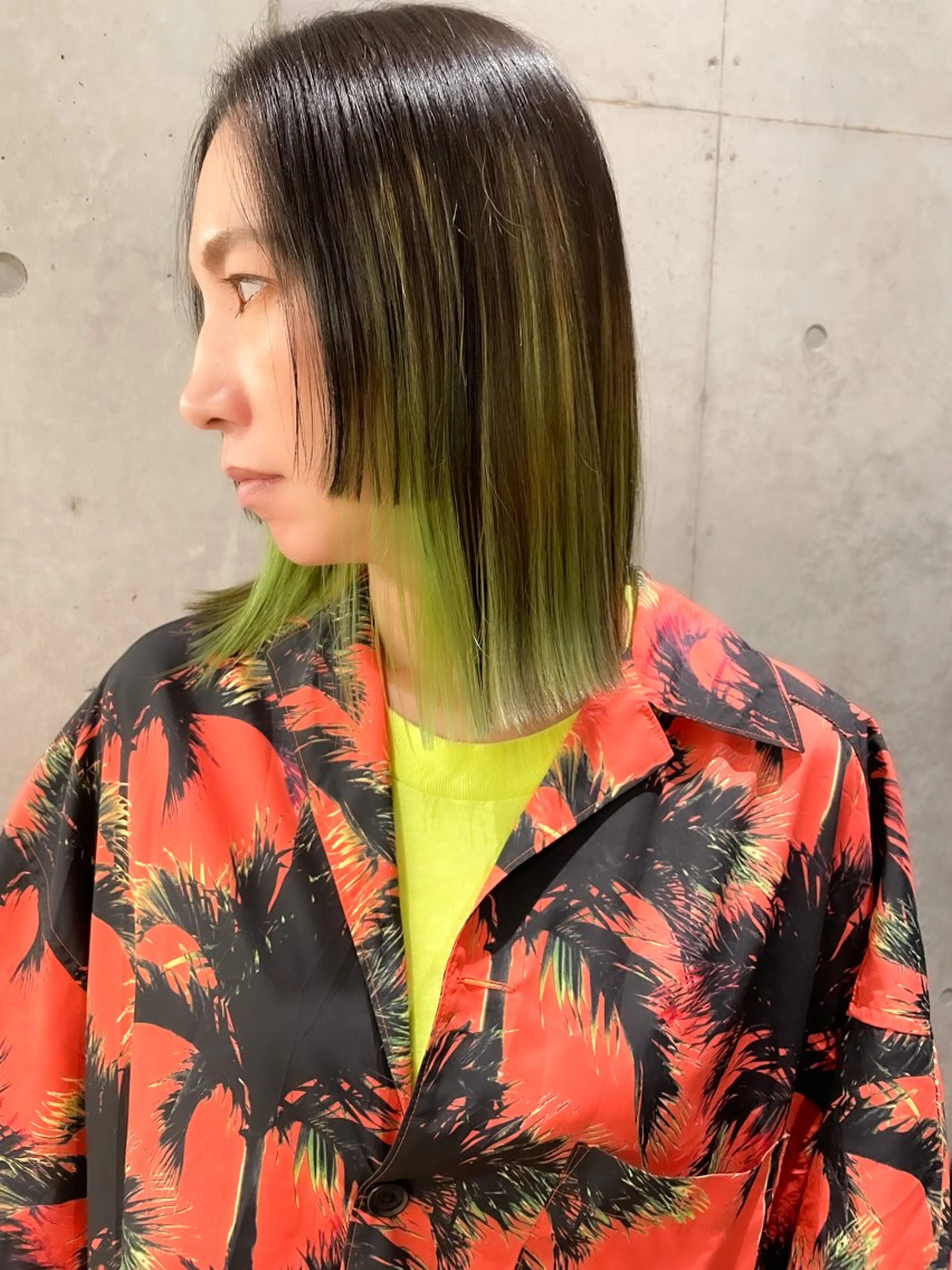 ショート カラー ヘアアレンジ ミニボブ/ブリーチ 🌈MISATOのヘアスタイル