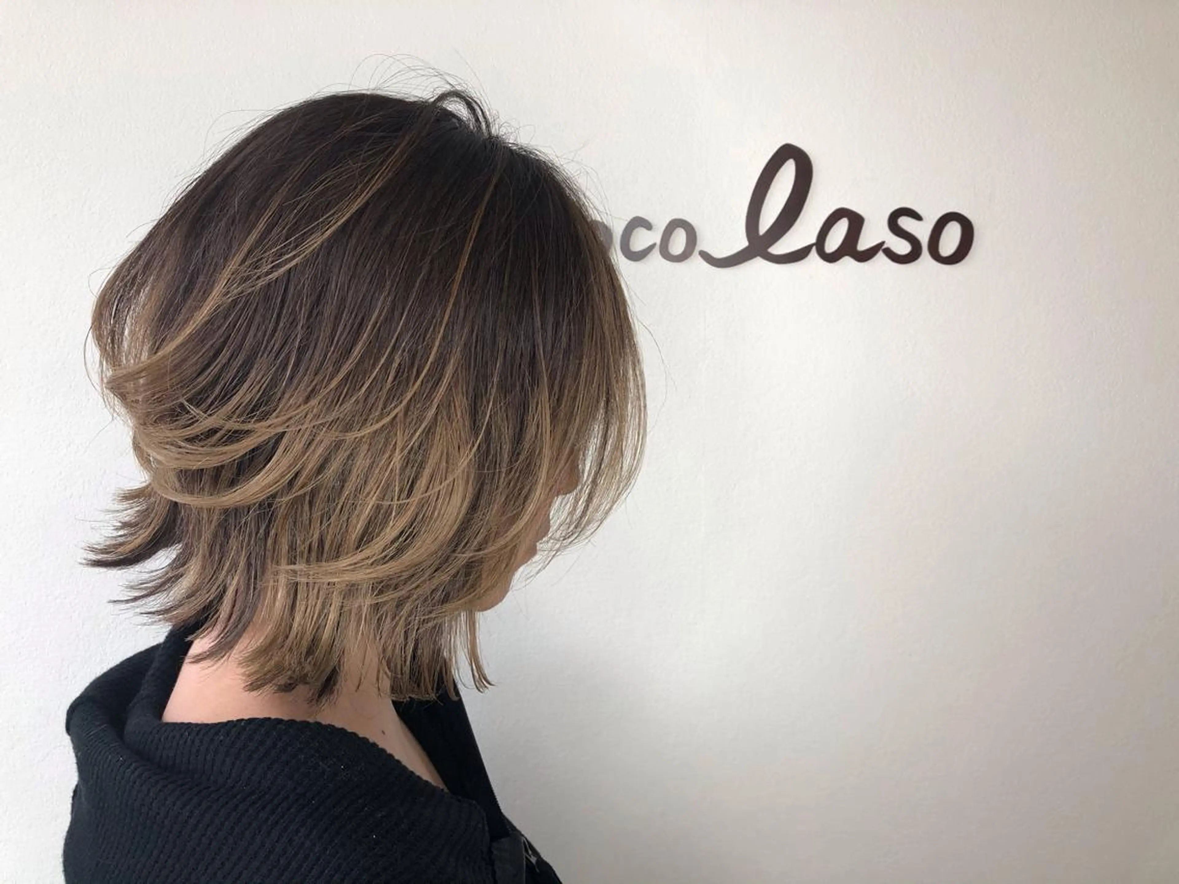 ミディアム 外ハネヘア ウルフカット 【メンズパーマ】 橋爪麗人のヘアスタイル