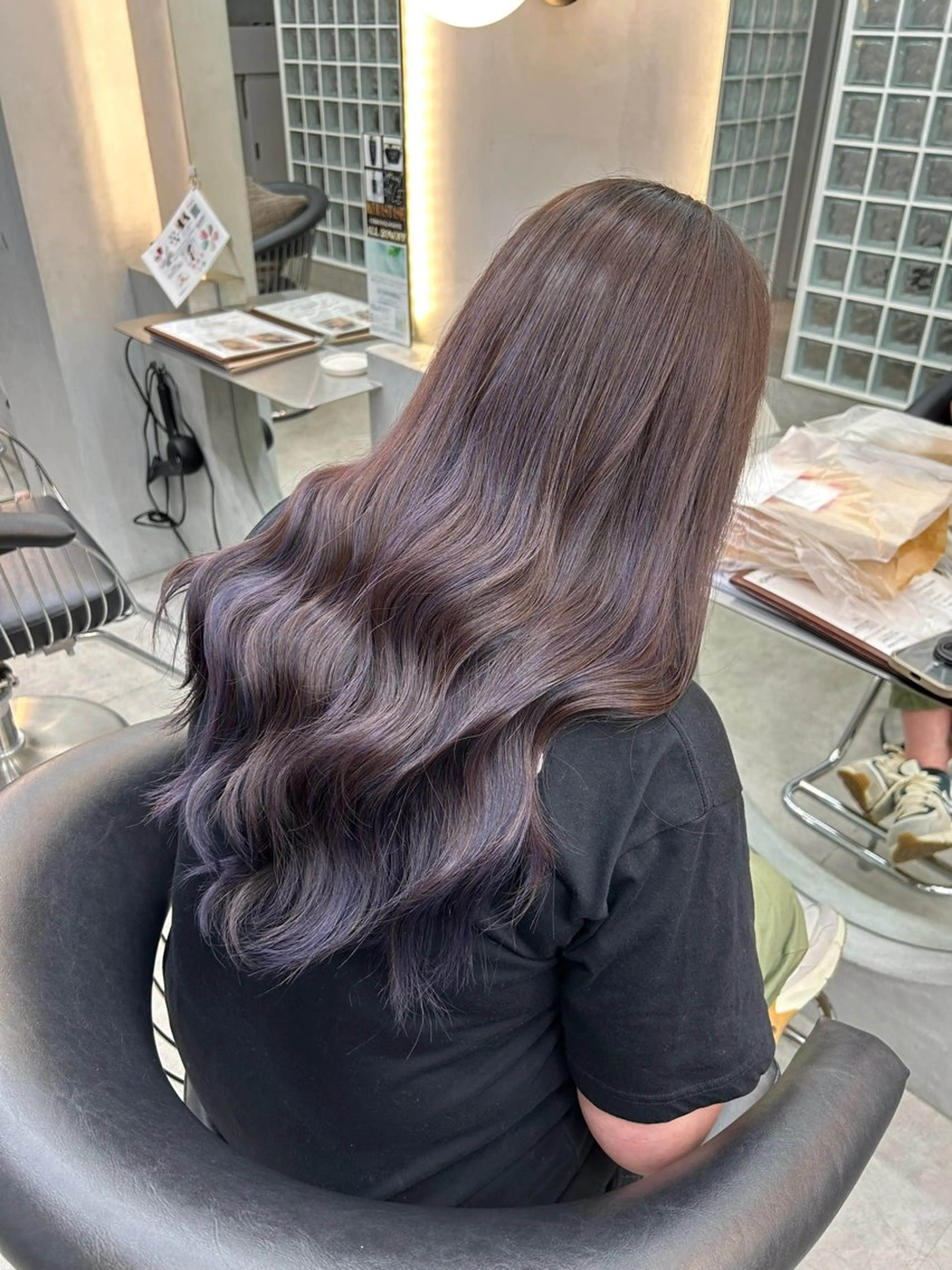 ロング レイヤー/艶髪 縮毛矯正🌱  赤石のヘアスタイル