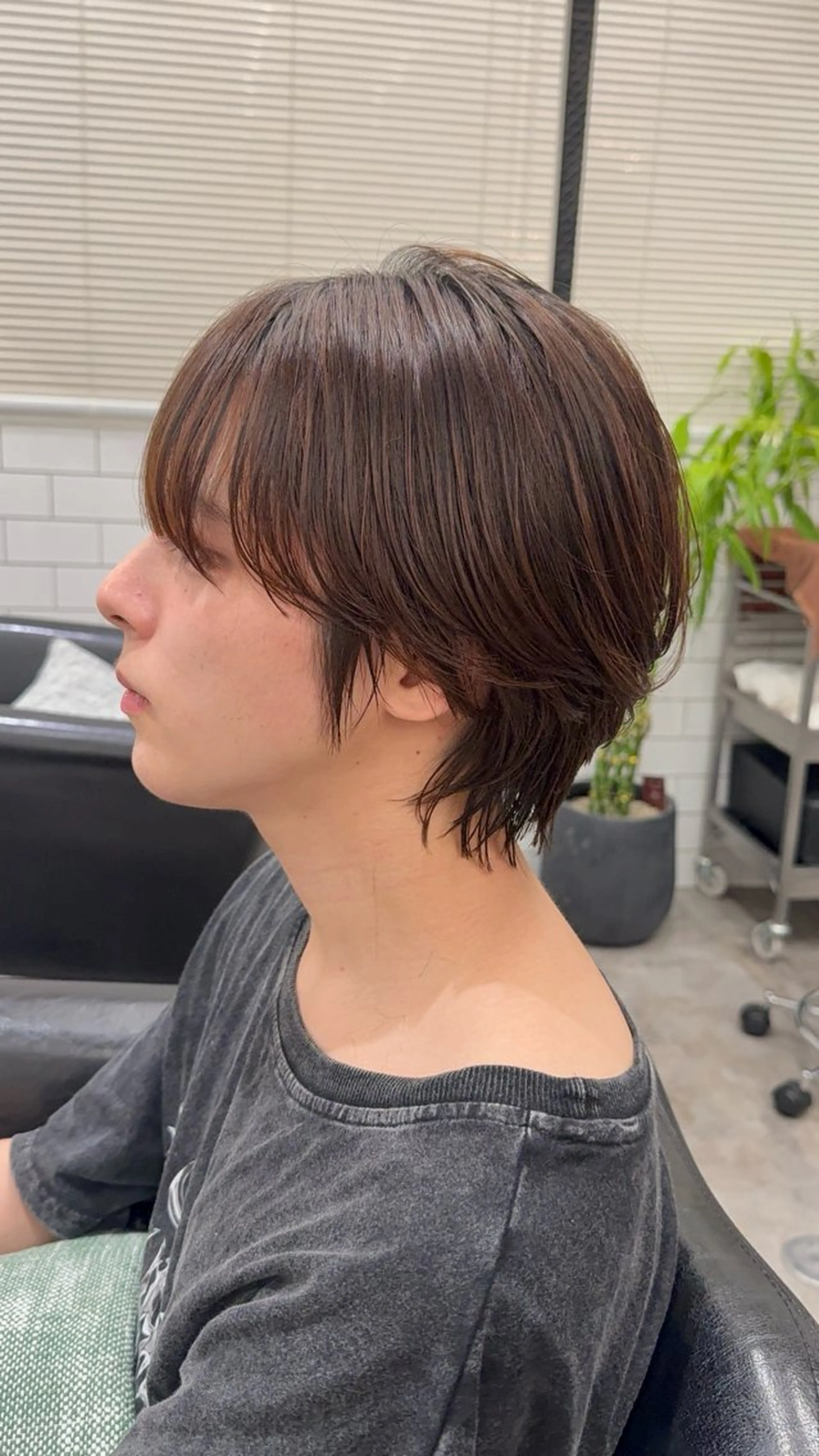 ミディアム 白髪ぼかし 👒堀江・ヨンスクのヘアスタイル