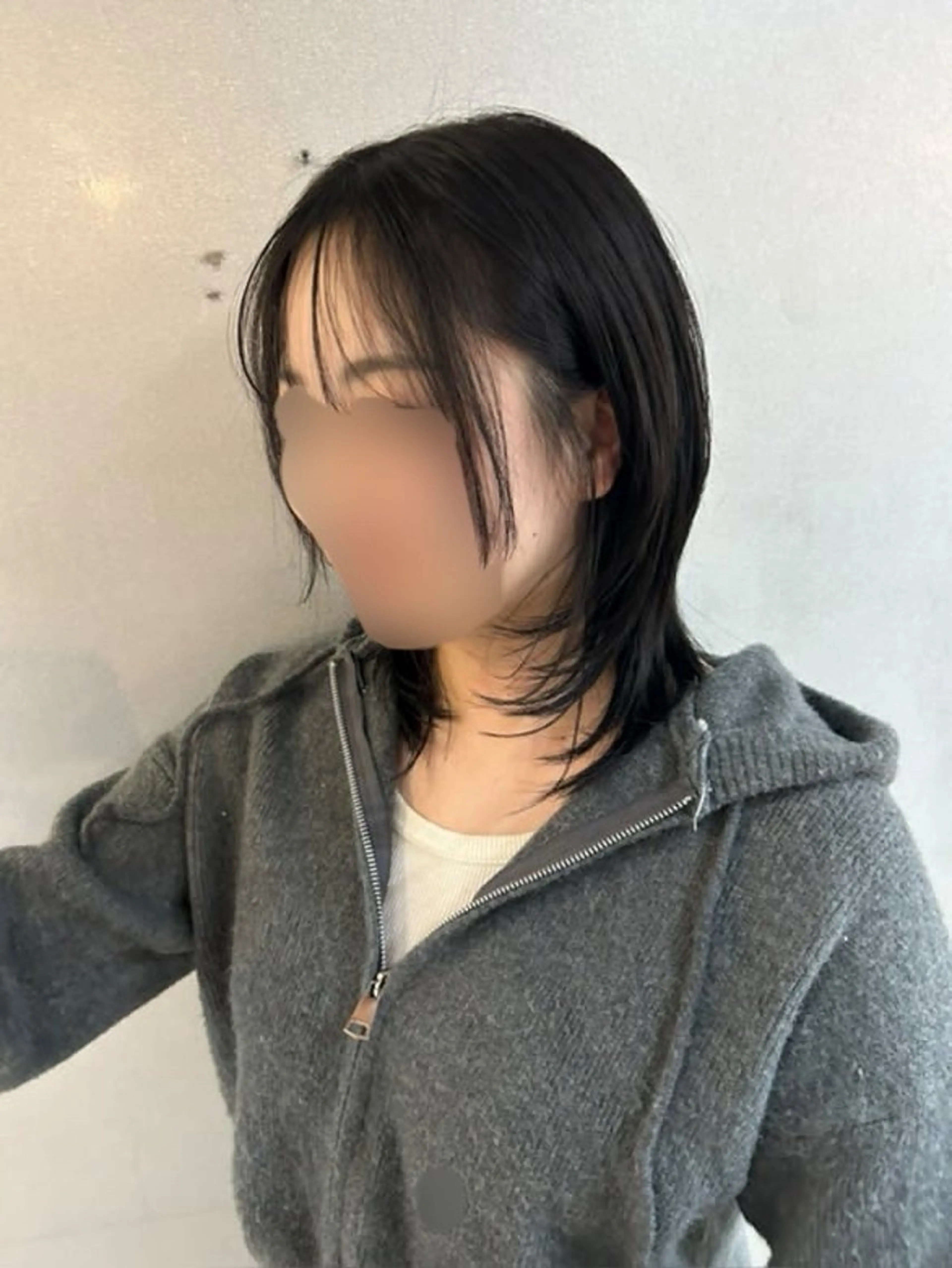 ミディアム ミディアムレイヤー レイヤーカット カット 韓国リアルハッシュ レイヤーカットのヘアスタイル