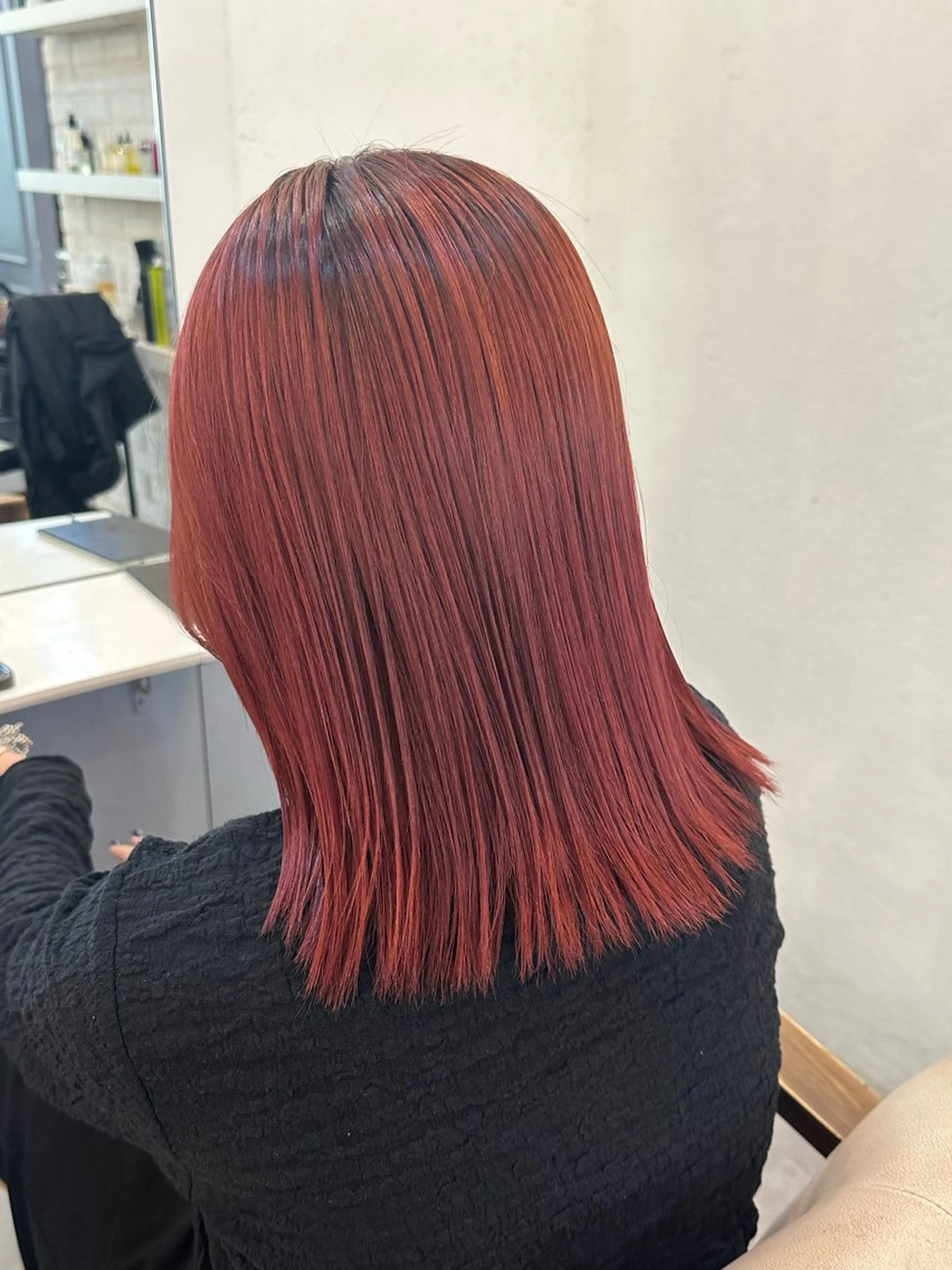 セミロング カラー ブリーチ カット ヘアカラー トリートメント 🩵透明感/高発色 /難波/北原佑記🌸のヘアスタイル