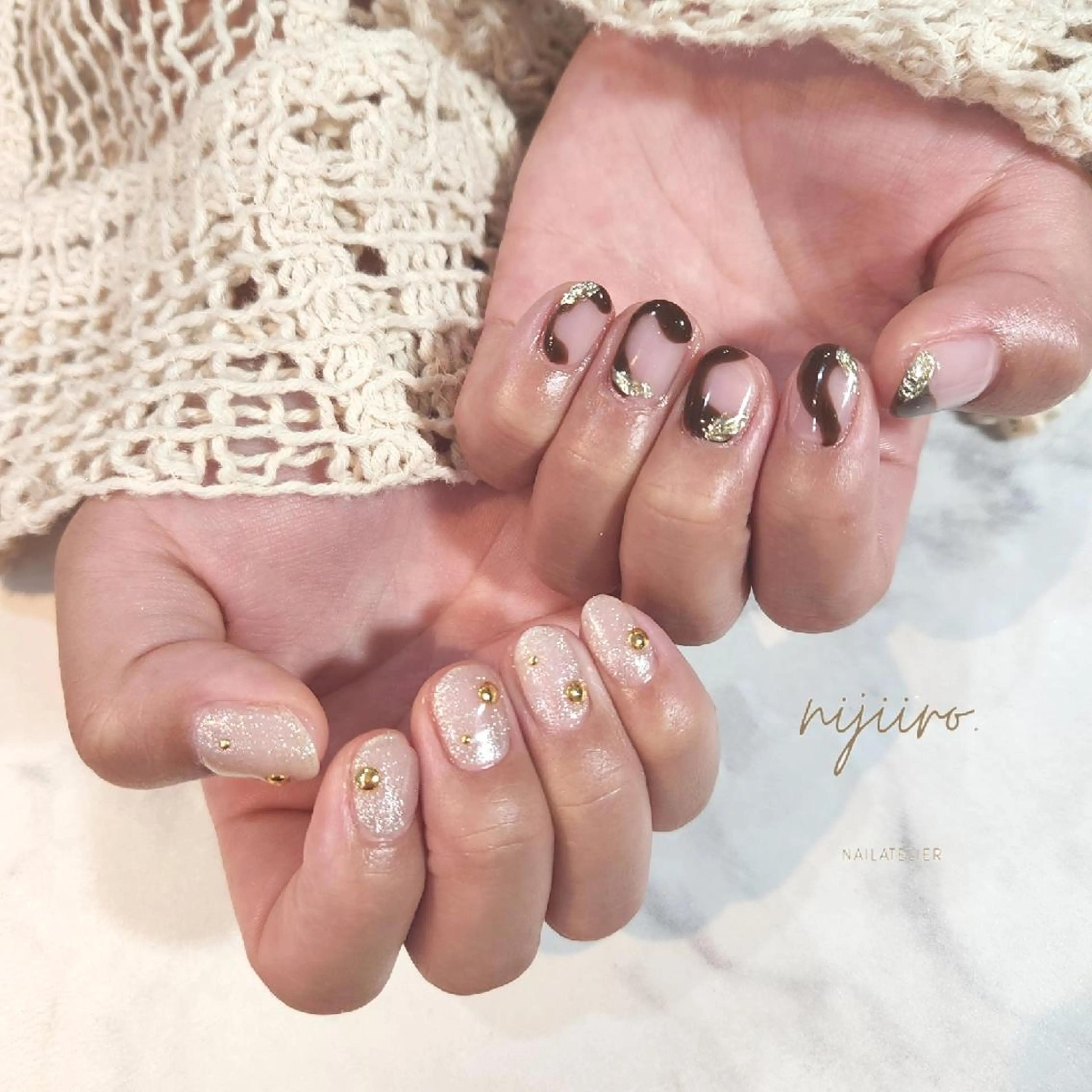 ネイル ハンドネイル nailatelier nijiiro.所属・nijiiro🌈 サトウのネイルデザイン