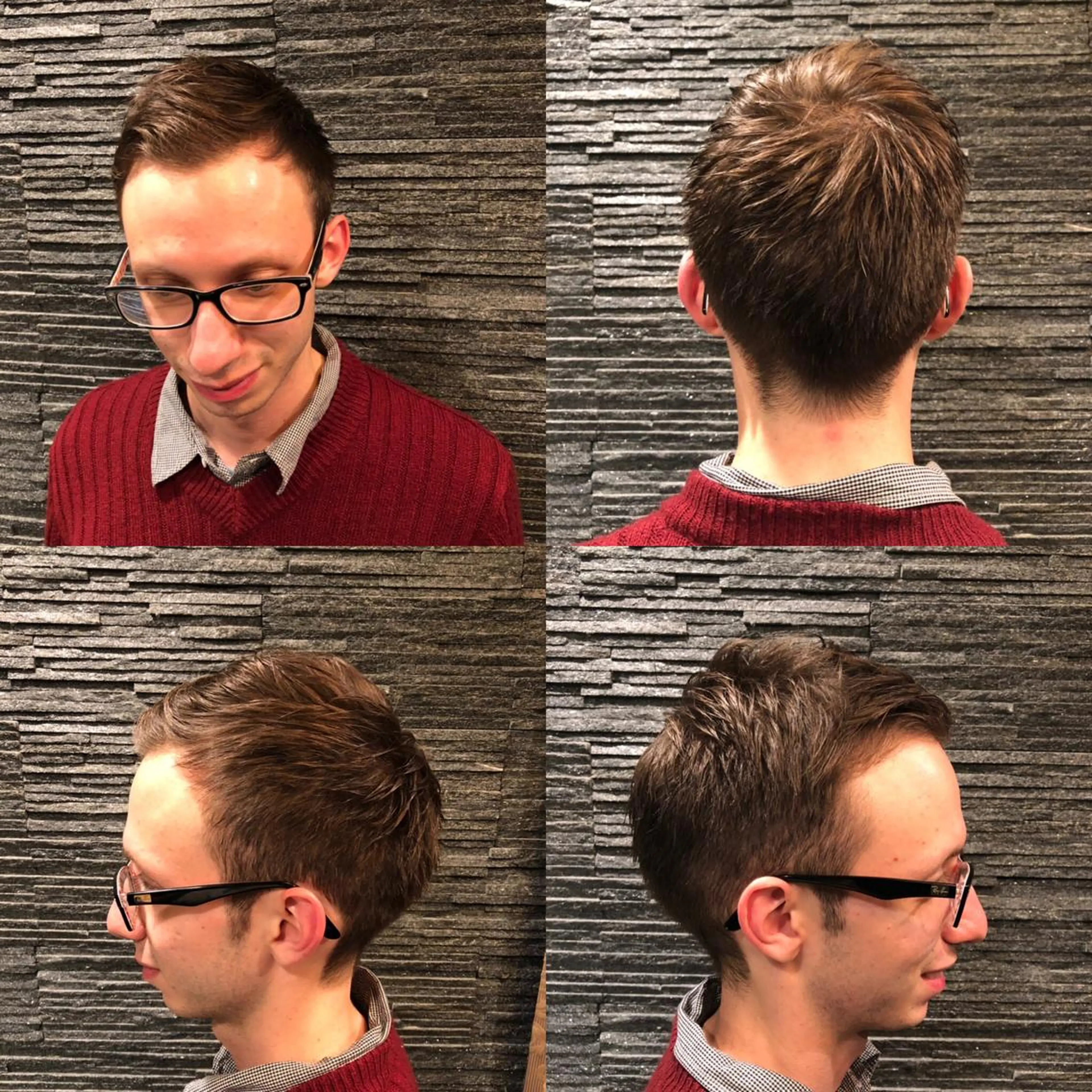 ショート カット メンズカットフェード パーマ/前山竜貴のヘアスタイル