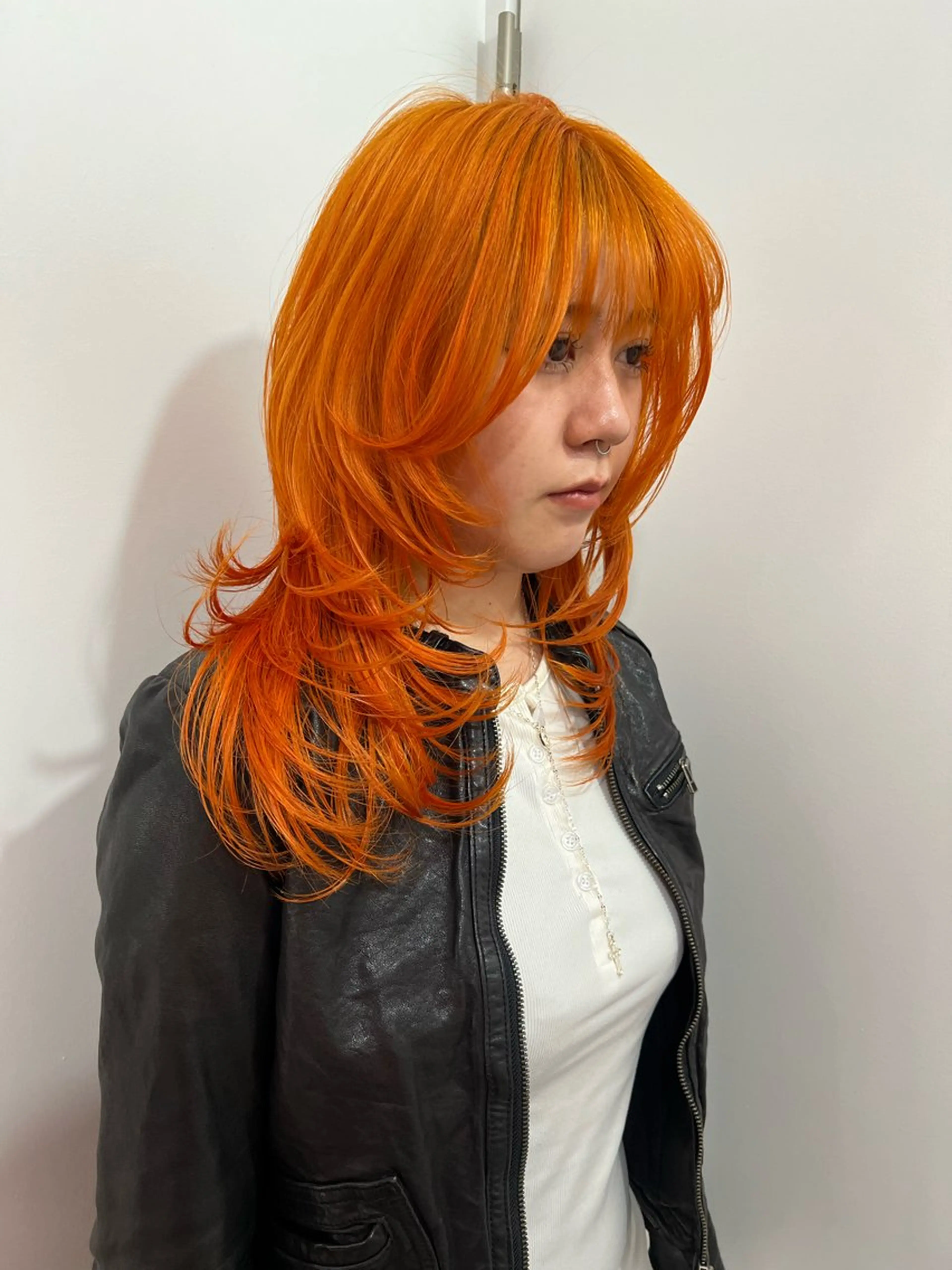 セミロング 💥ウルフカット デザインあんな💥のヘアスタイル