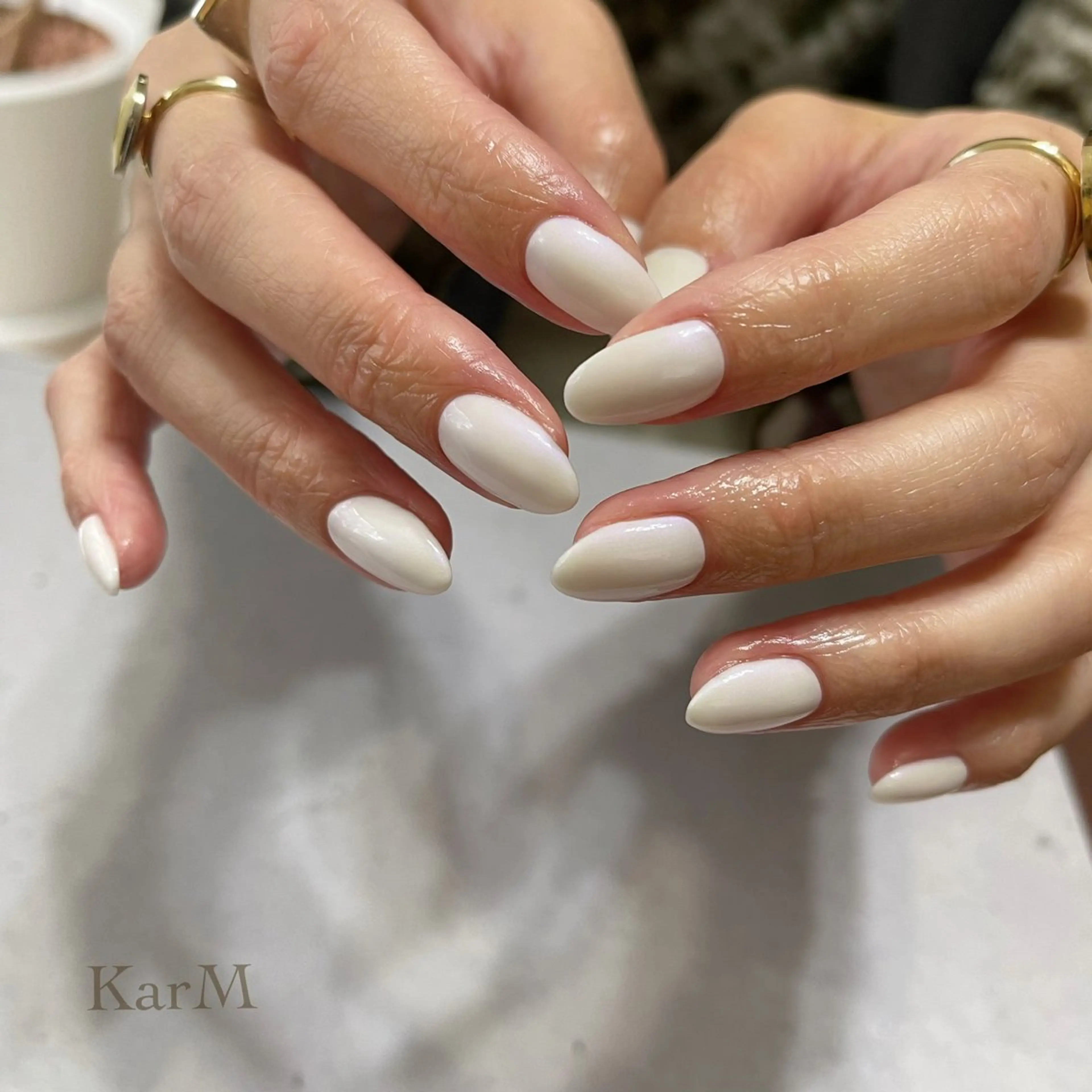 ネイル オーロラネイル チークネイル フットネイル フレンチネイル 氷ネイル・うるうるネイル ハンドネイル ogino karinのネイルデザイン