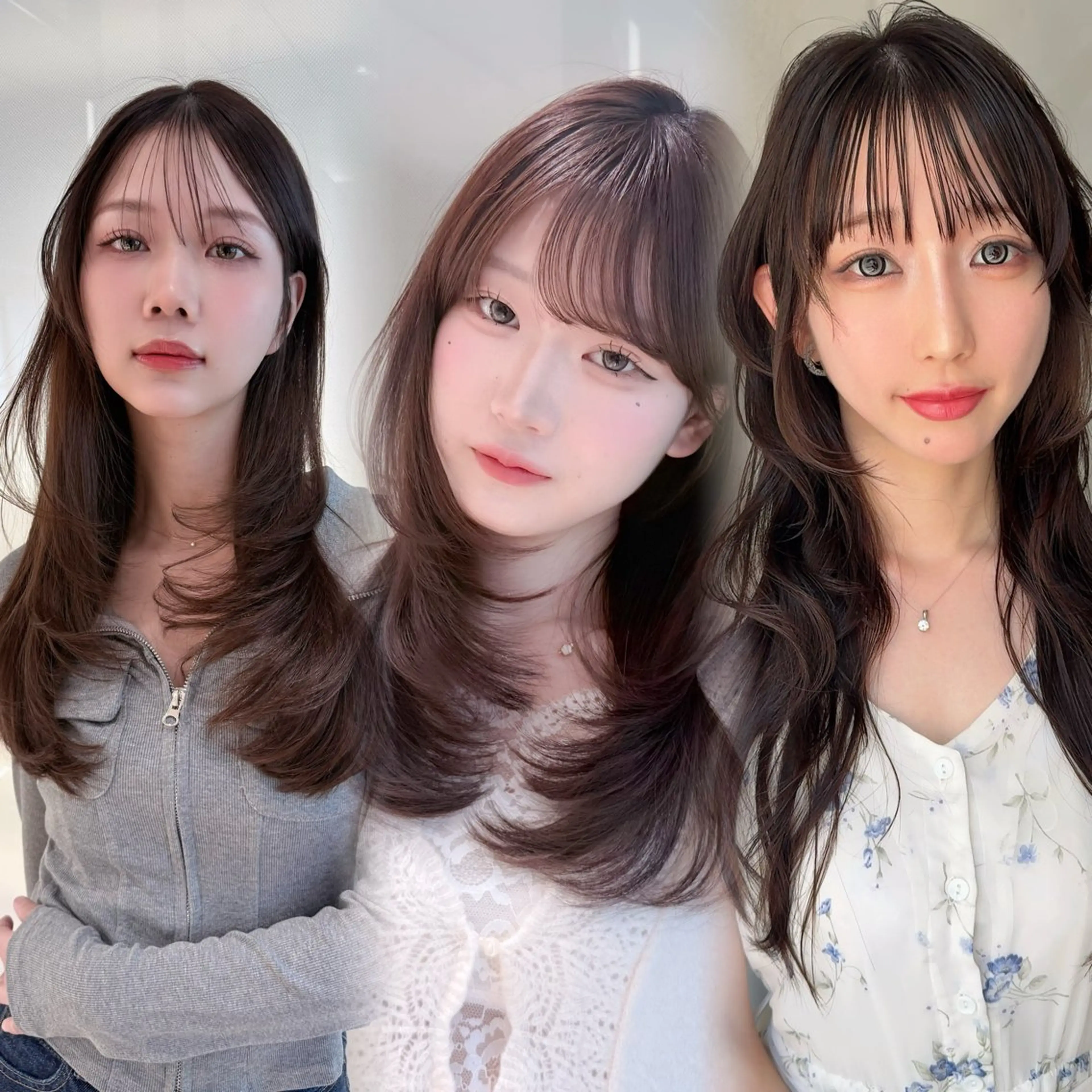 ⭐️韓国レイヤーカット+透明感カラーの写真