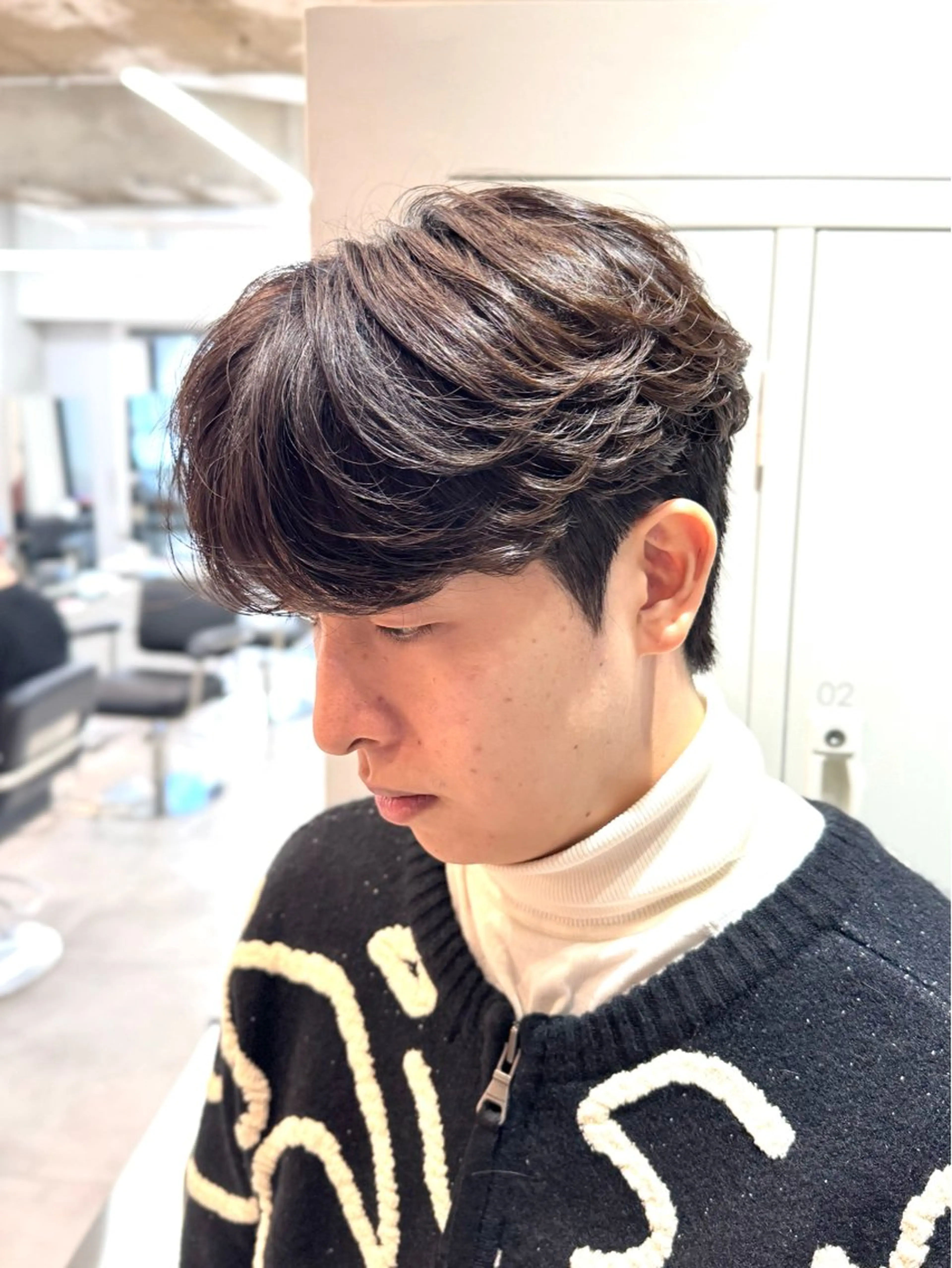 パーマ メンズ フェザーパーマ メンズパーマ スペインカール 波巻きパーマ ニュアンスパーマ カット パーマ 大宮/メンズパーマ 関勇也のヘアスタイル