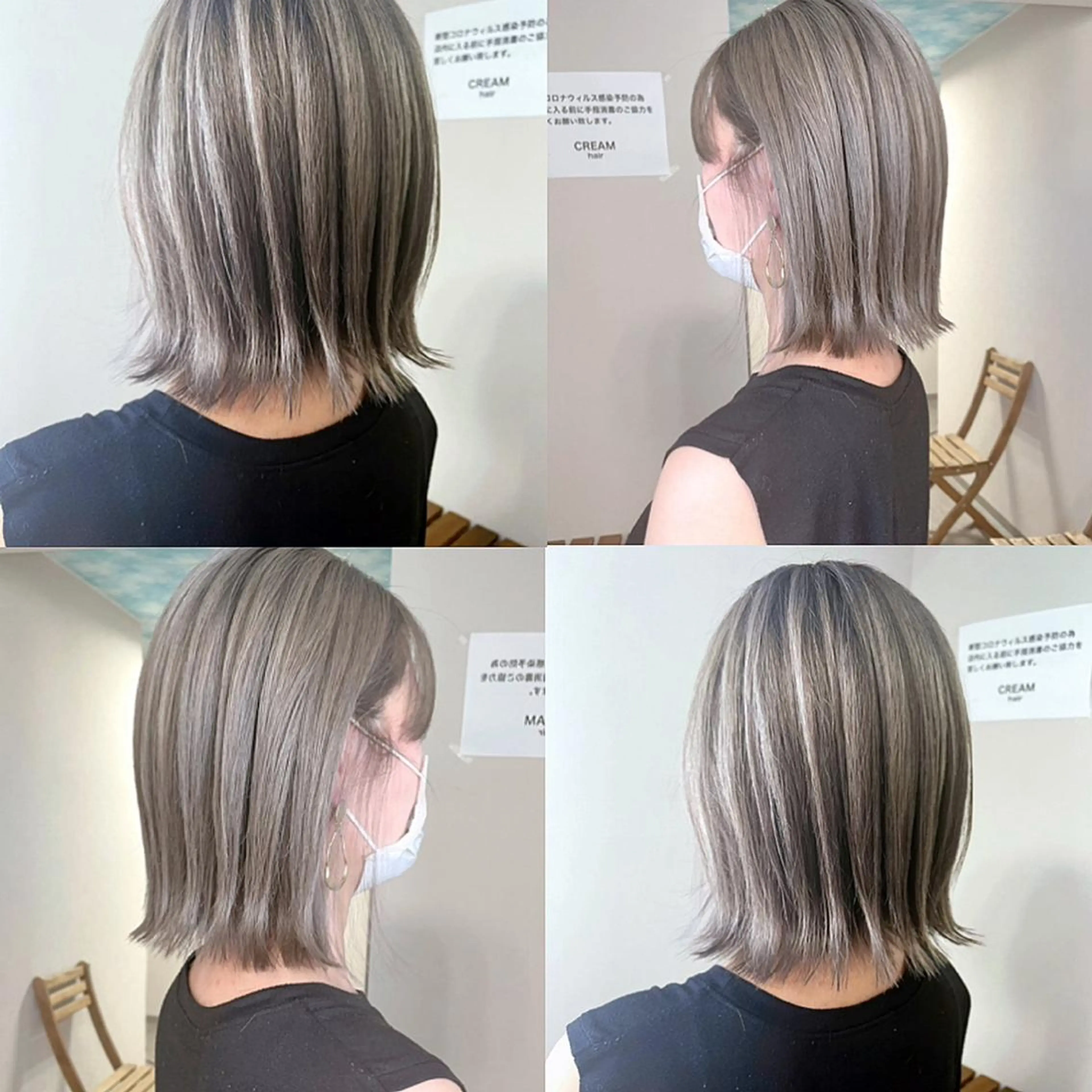 ショート ヘアカラー 松井那津子 /ハイライトブリーチのヘアスタイル