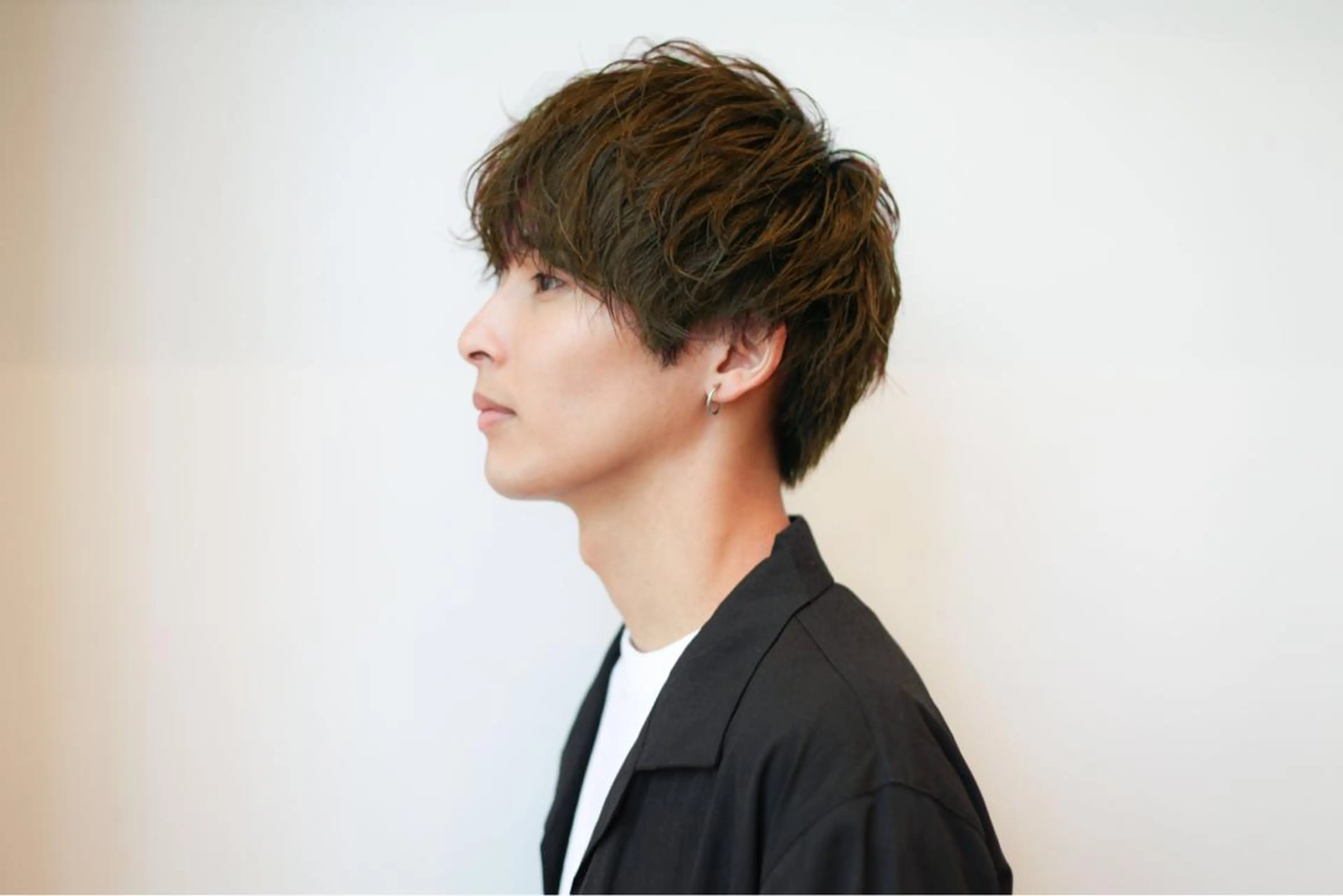 ショート カラー パーマ ヘアアレンジ メンズ カット VIVIE【ヴィヴィ】所属・髪質改善/韓国風 レイヤー/田村祐樹のヘアスタイル