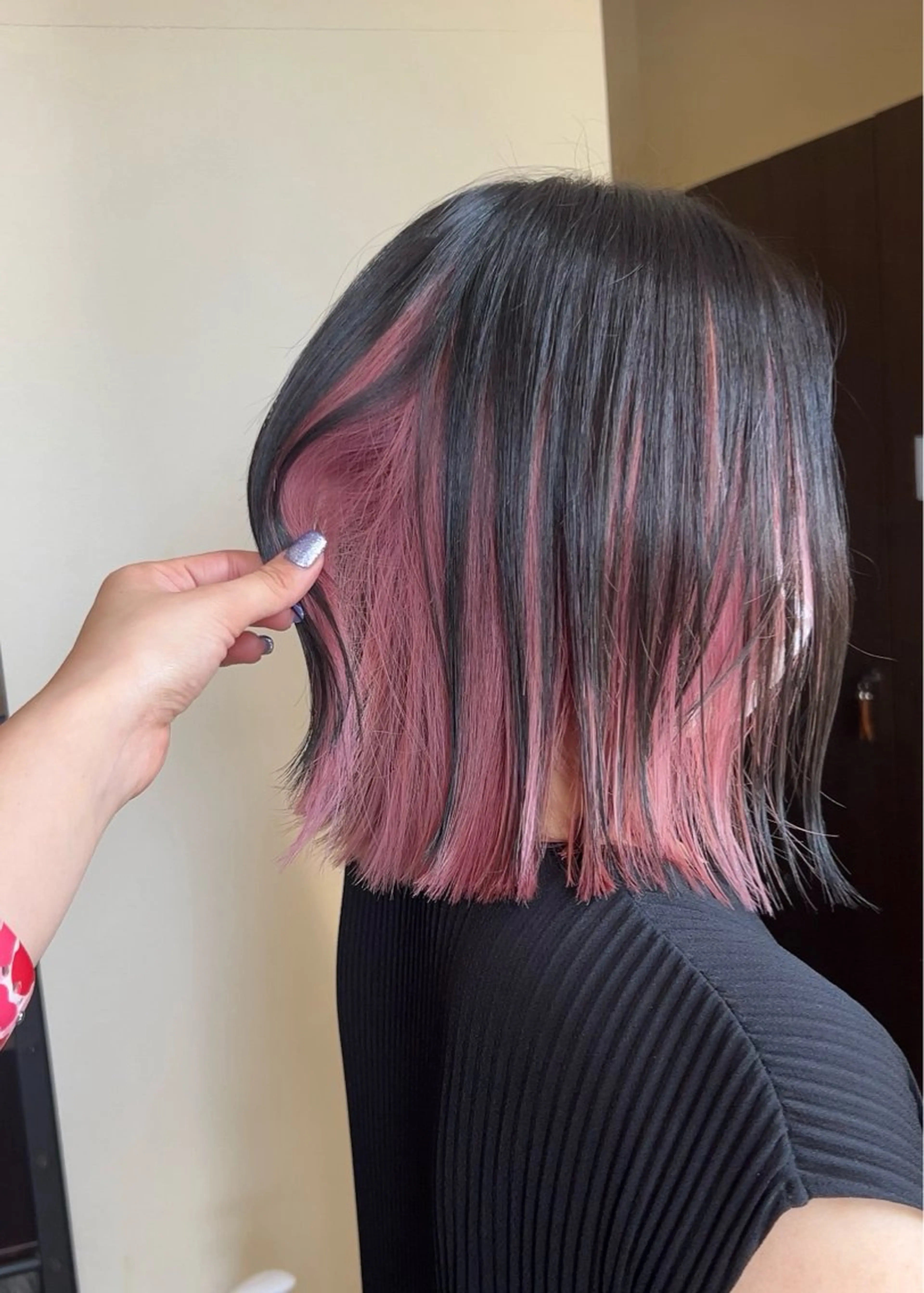 ショート カラー ヘアカラー 譜久島 かりんのヘアスタイル