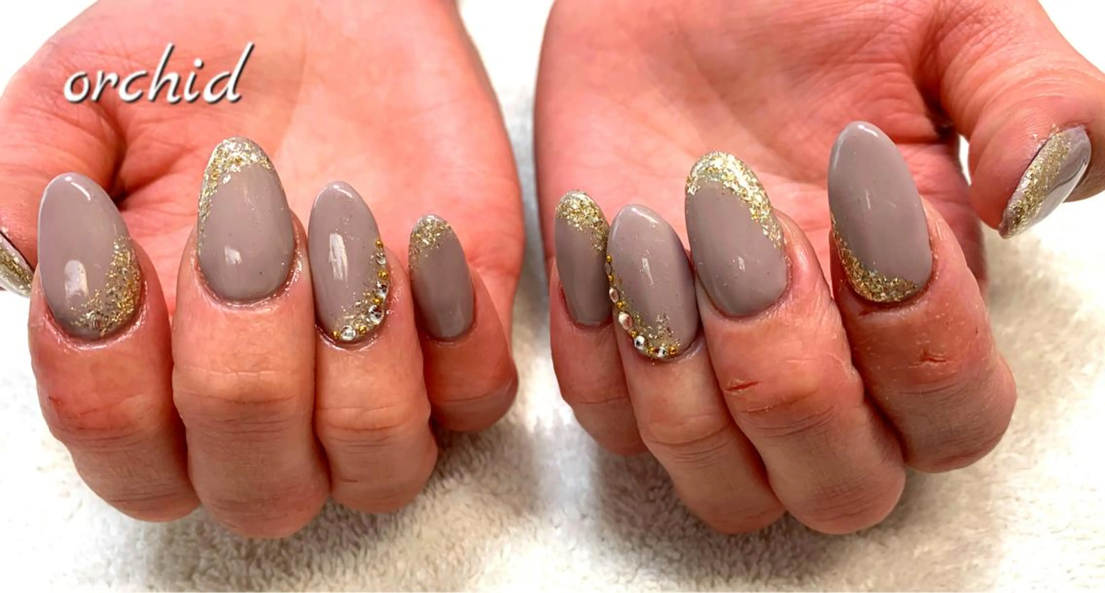 ネイル ハンドネイル orchid ♡オーキッドのネイルデザイン