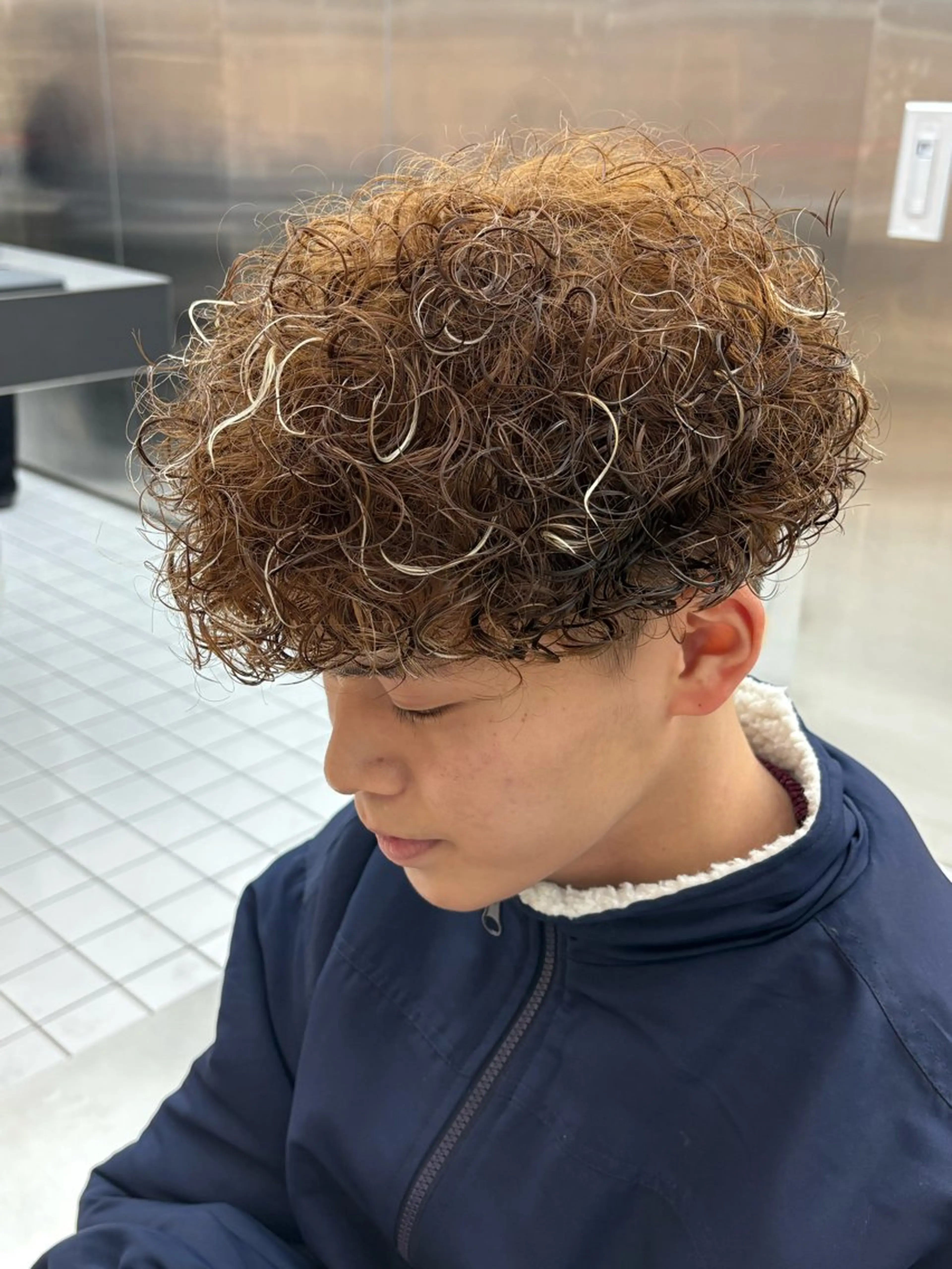 カラー パーマ メンズ カット パーマ fifth 武正 琉生のヘアスタイル