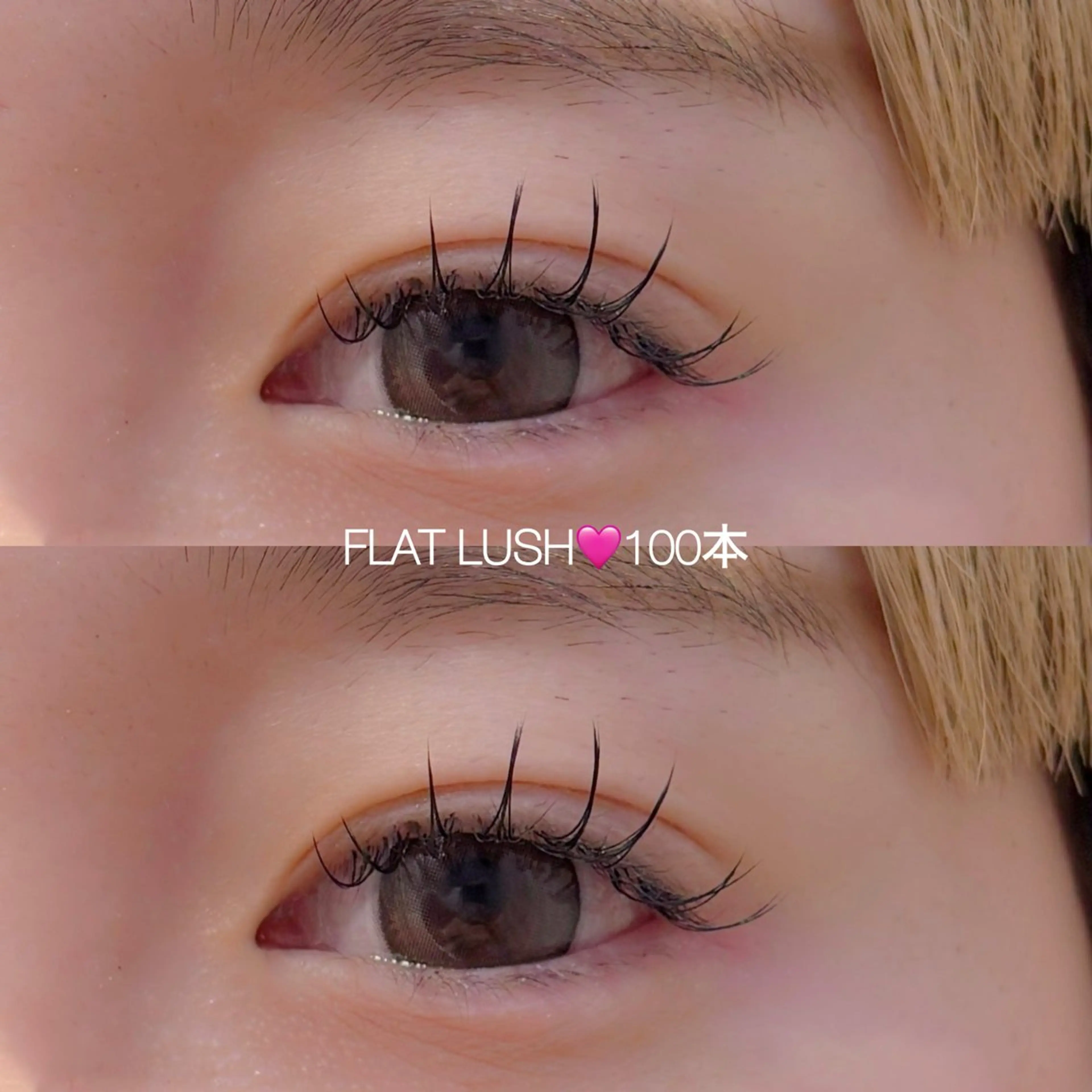 マツエク・マツパ キュート フラットラッシュ CreBiA   eyelash所属・CreBiA🎀 ayaのマツエク・マツパデザイン