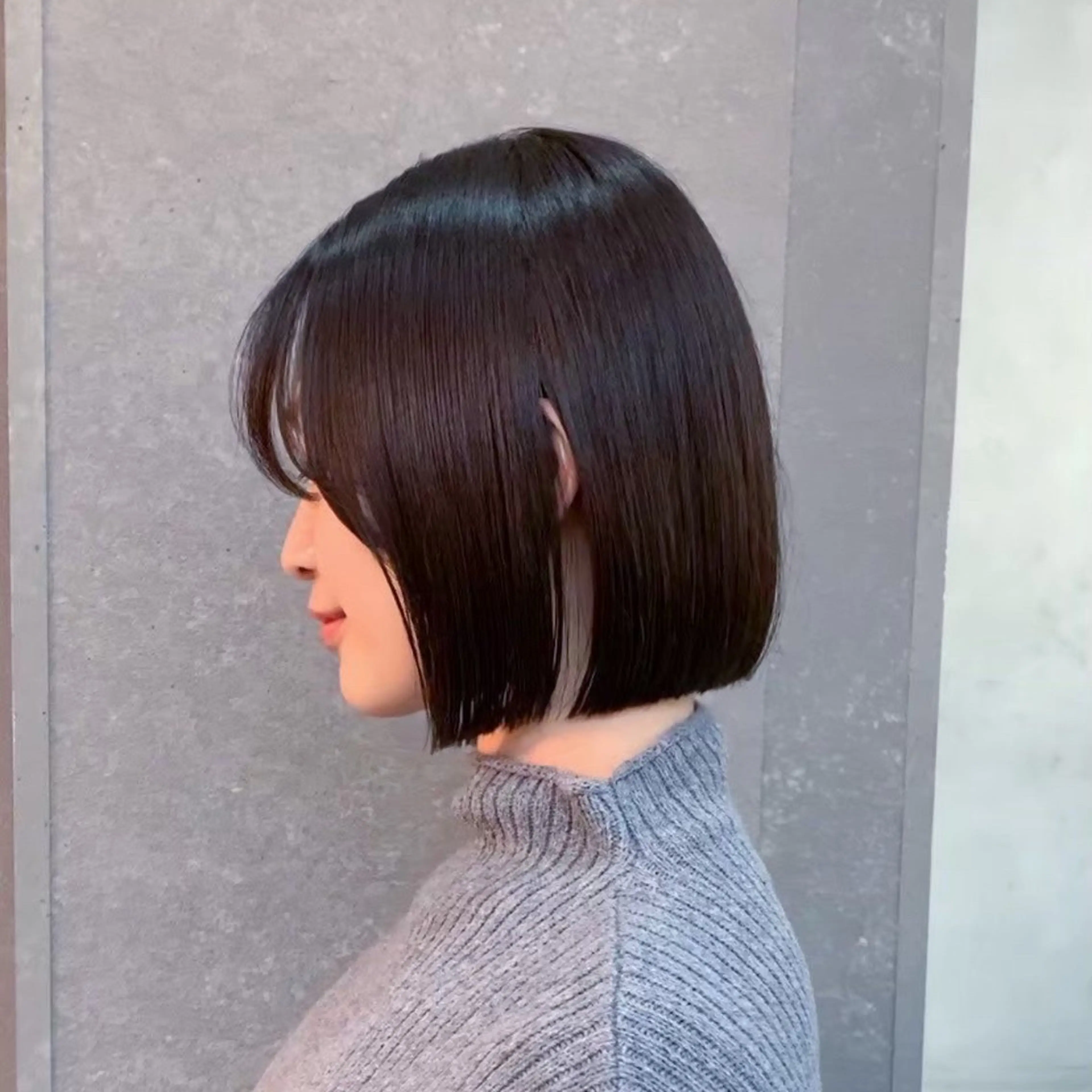 ショート カット トリートメント レン/ミニボブ/ 切りっぱなしボブのヘアスタイル