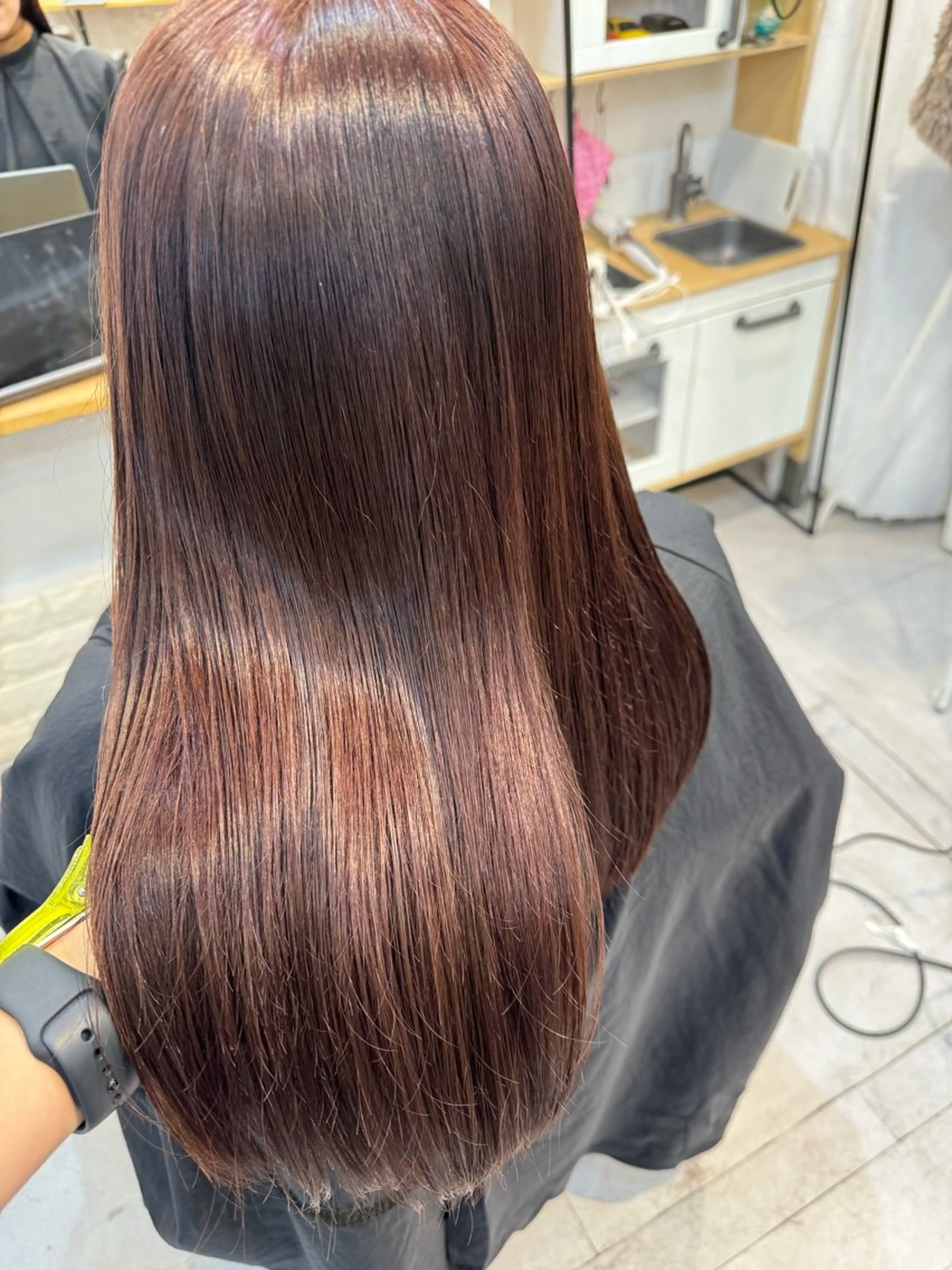 セミロング カラー ブラウンカラー ショコラブラウン トリートメント Dxxxx III所属・女性目線の大人 メンズ*Ayakaのヘアスタイル