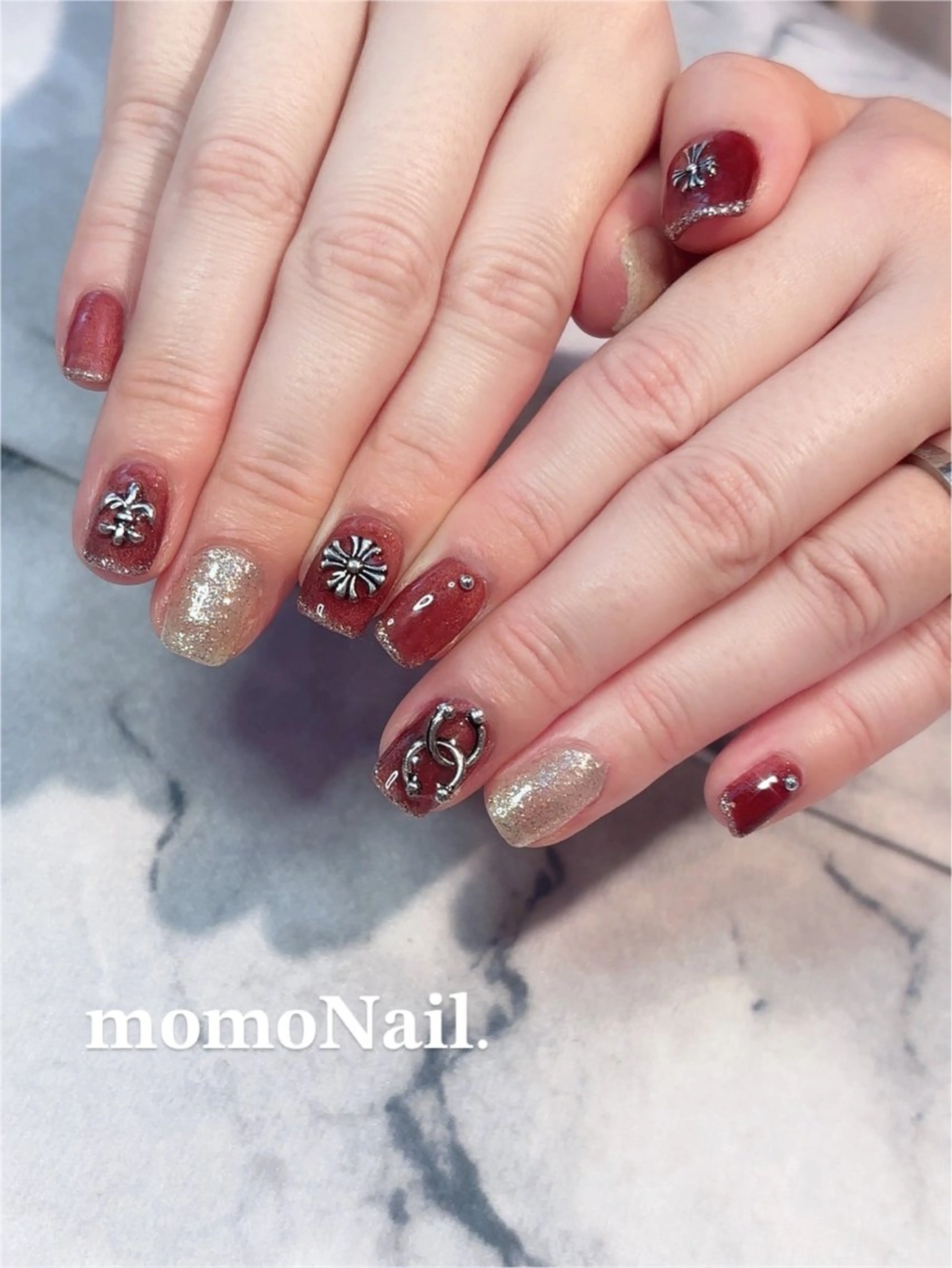 ネイル マグネットネイル 持ち込み ハンドネイル 🆕三郷市戸ヶ崎🎀 Ownerのネイルデザイン