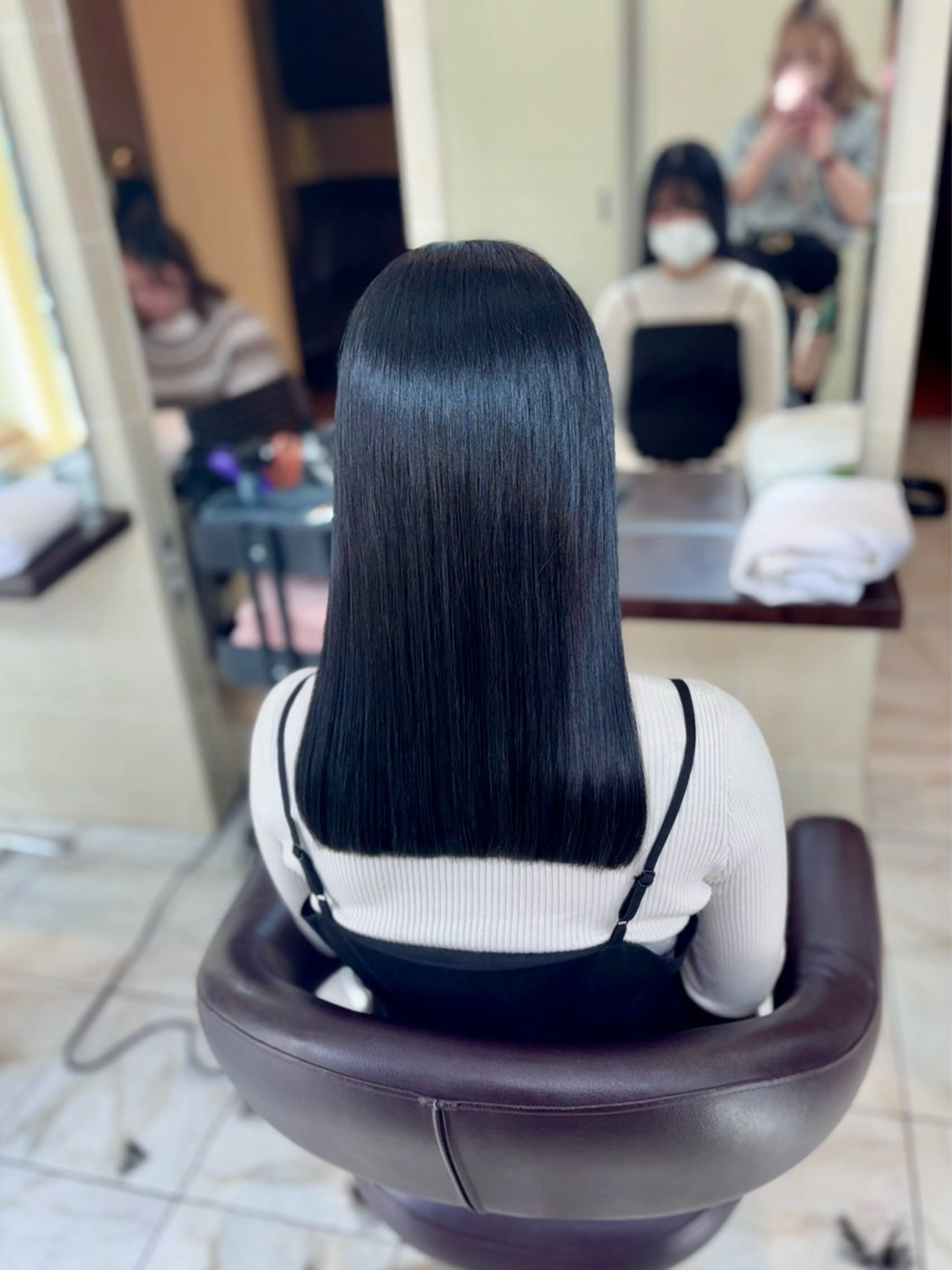 ロング カラー カット ヘアカラー 🎀透明感カラー 🐈ナズナのヘアスタイル