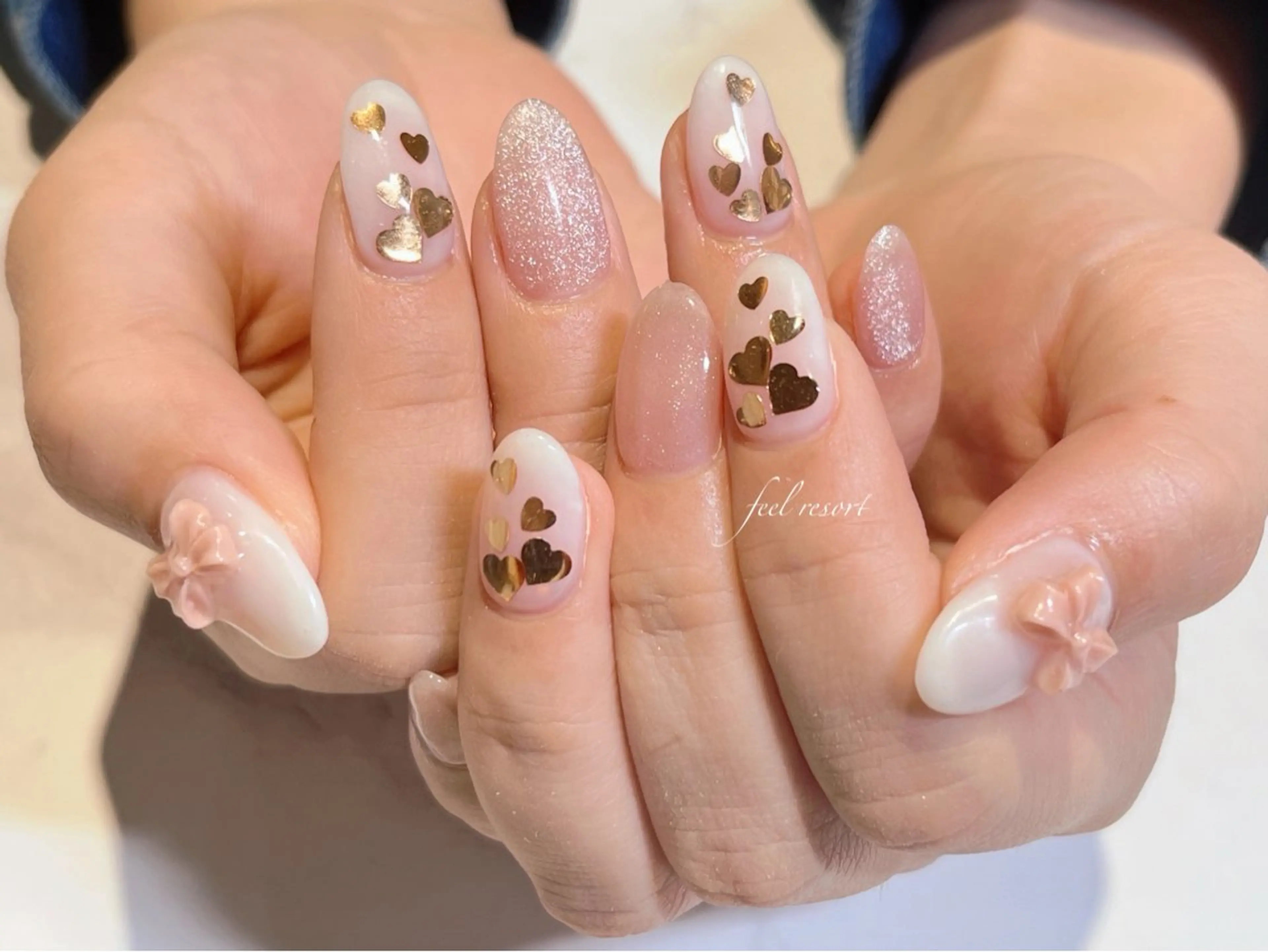 ネイル 長さ出し フットネイル フレンチネイル ジェルネイル ガラスフレンチ ハンドネイル Lien（リアン） 銀座駅6分のネイルデザイン