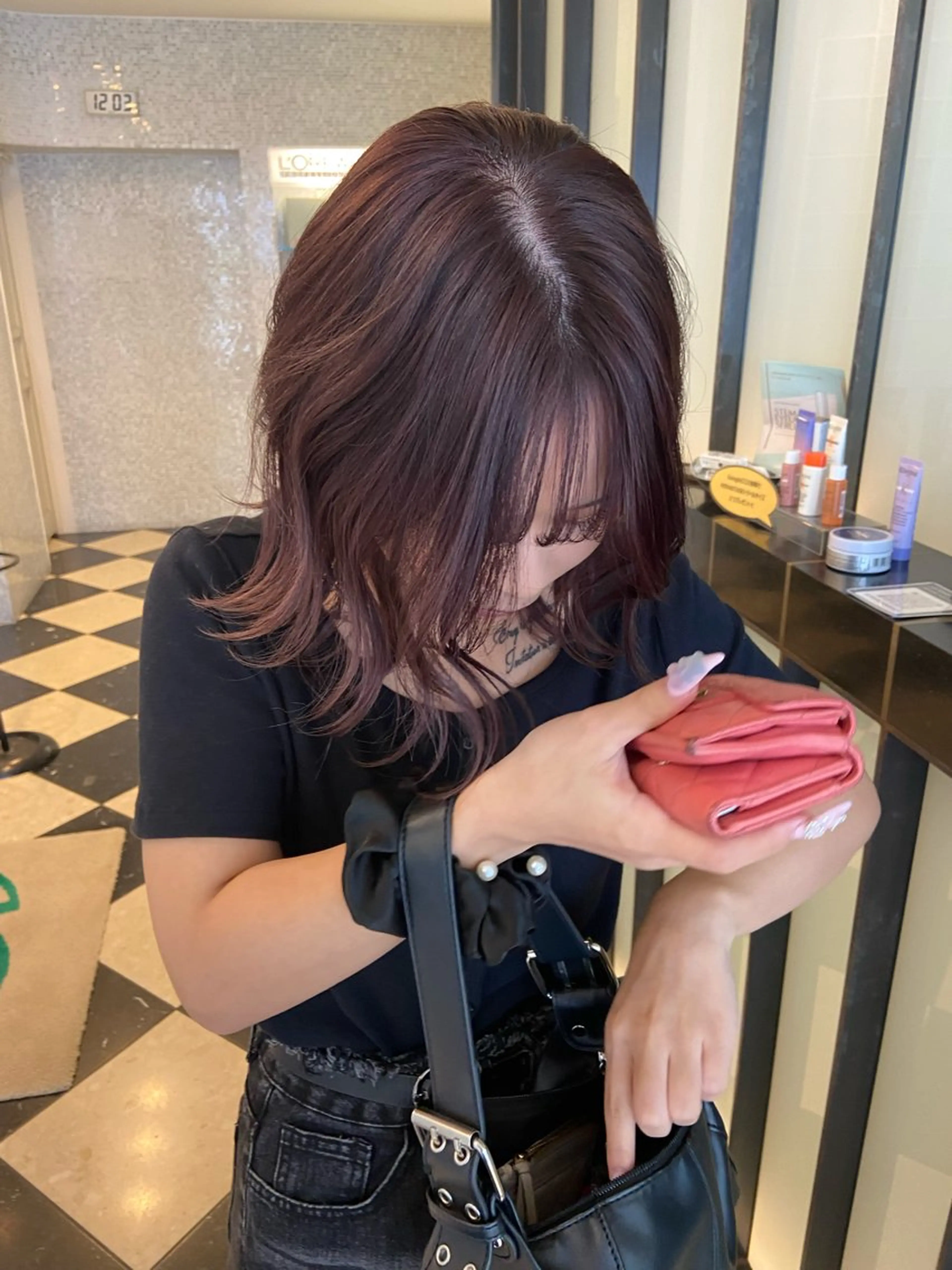 ミディアム カラー ハイトーンカラー カット ヘアカラー 加藤 こゆきのヘアスタイル