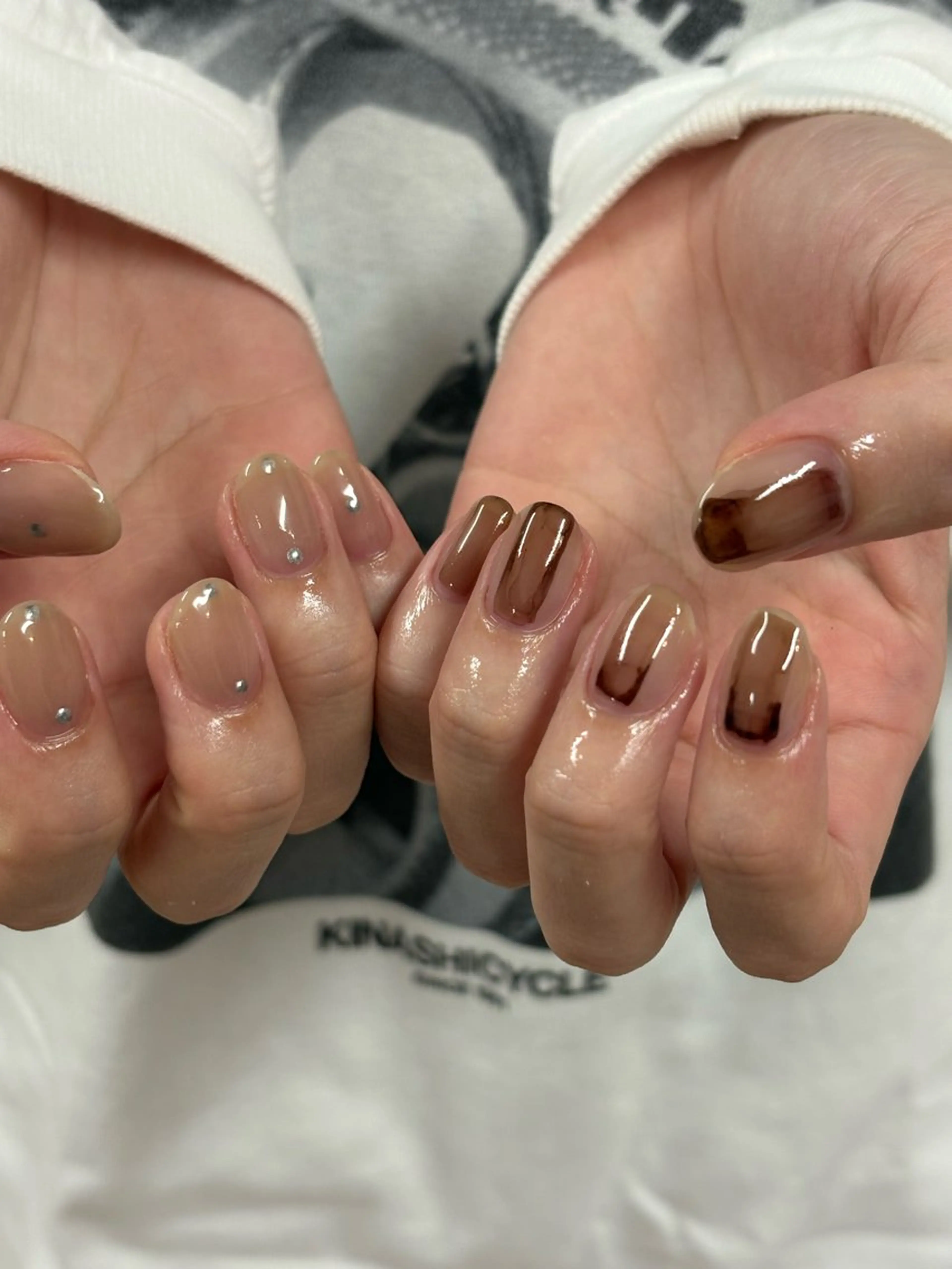 ［オフあり］60minデザイン🎨ニュアンス/シンプルネイル/お持ち込み🙆🏻‍♀️フィルインの写真