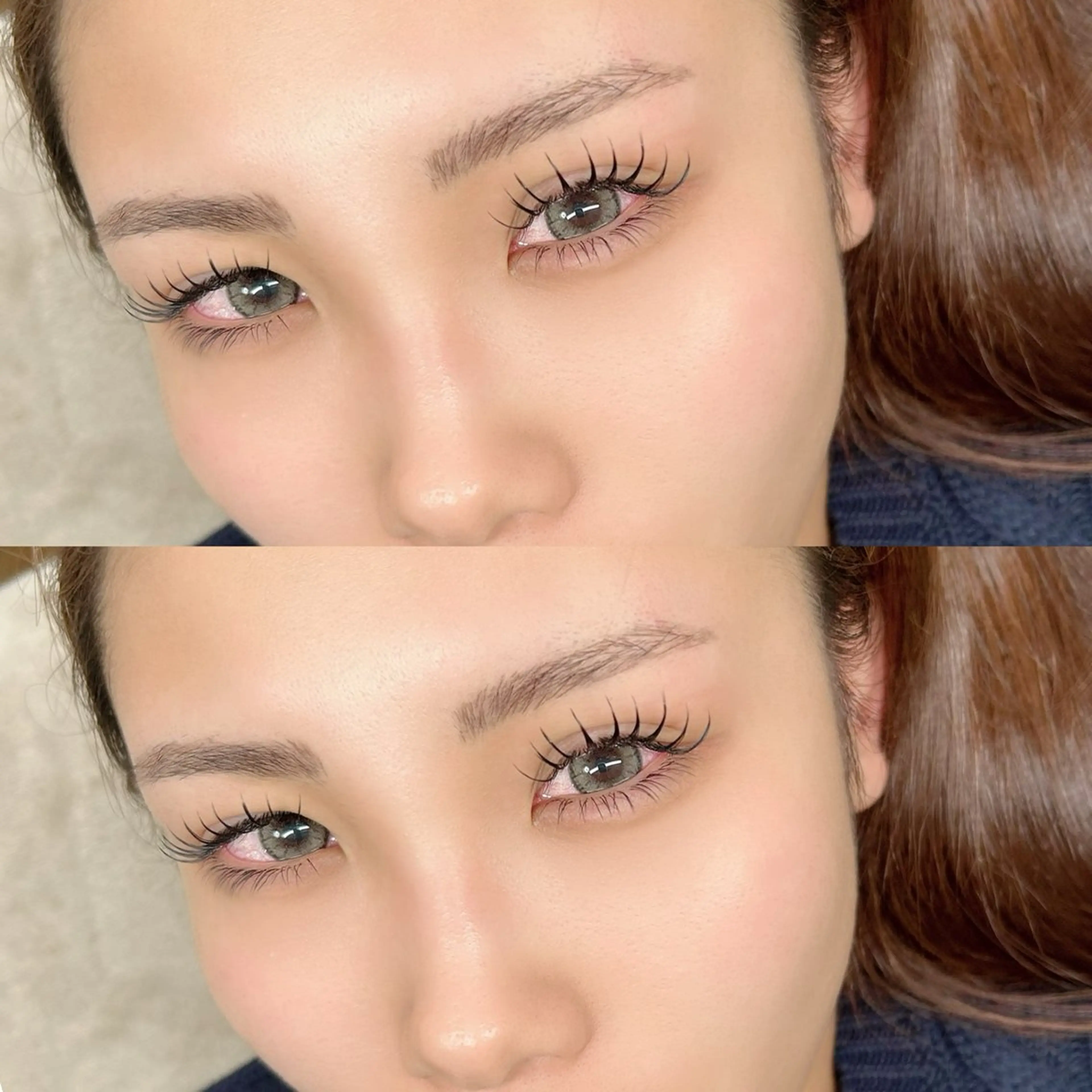 上下マツエク（ダブルフラット140束✖️下付け放題）の写真