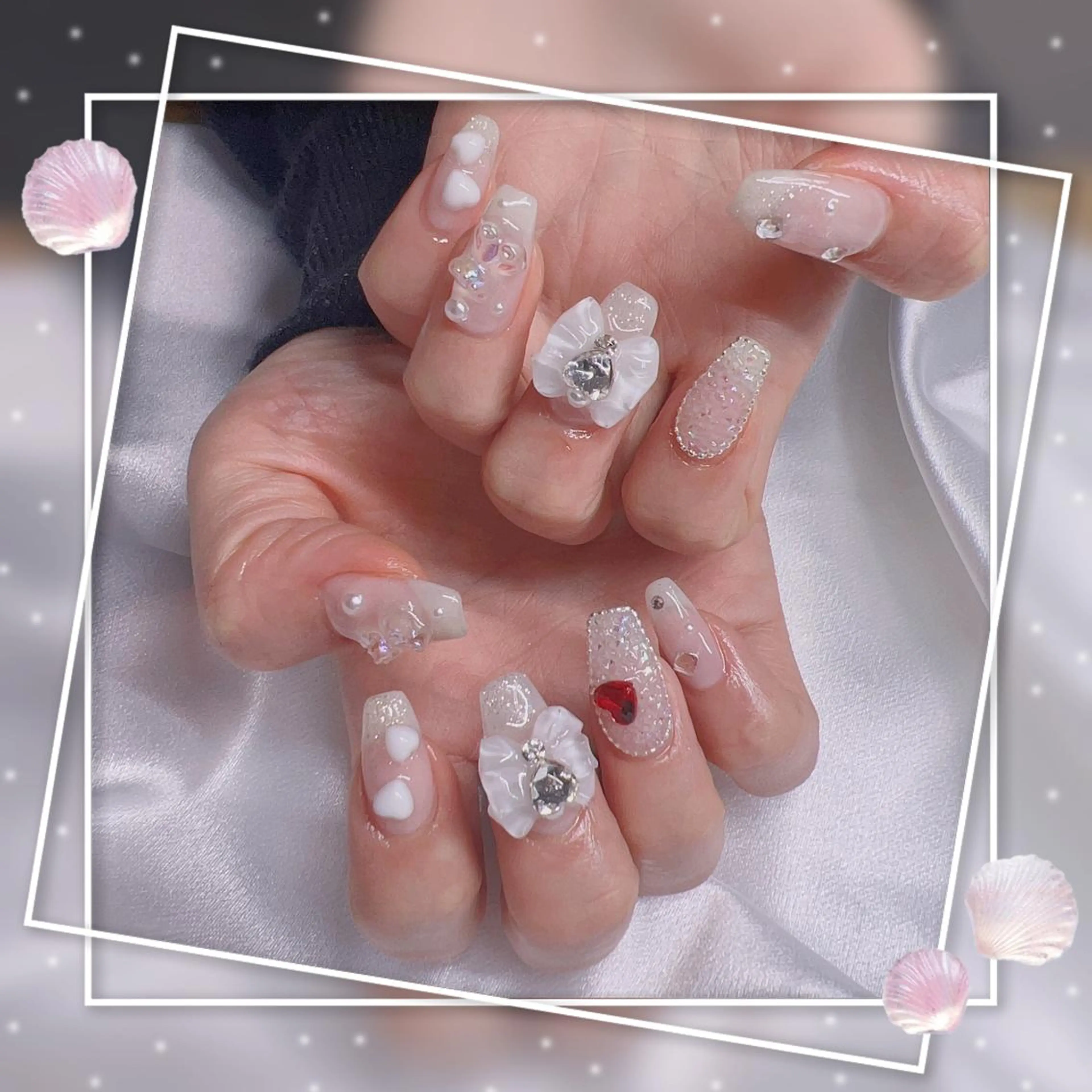 ネイル リボン ハンドネイル Chill Nailsalonのネイルデザイン