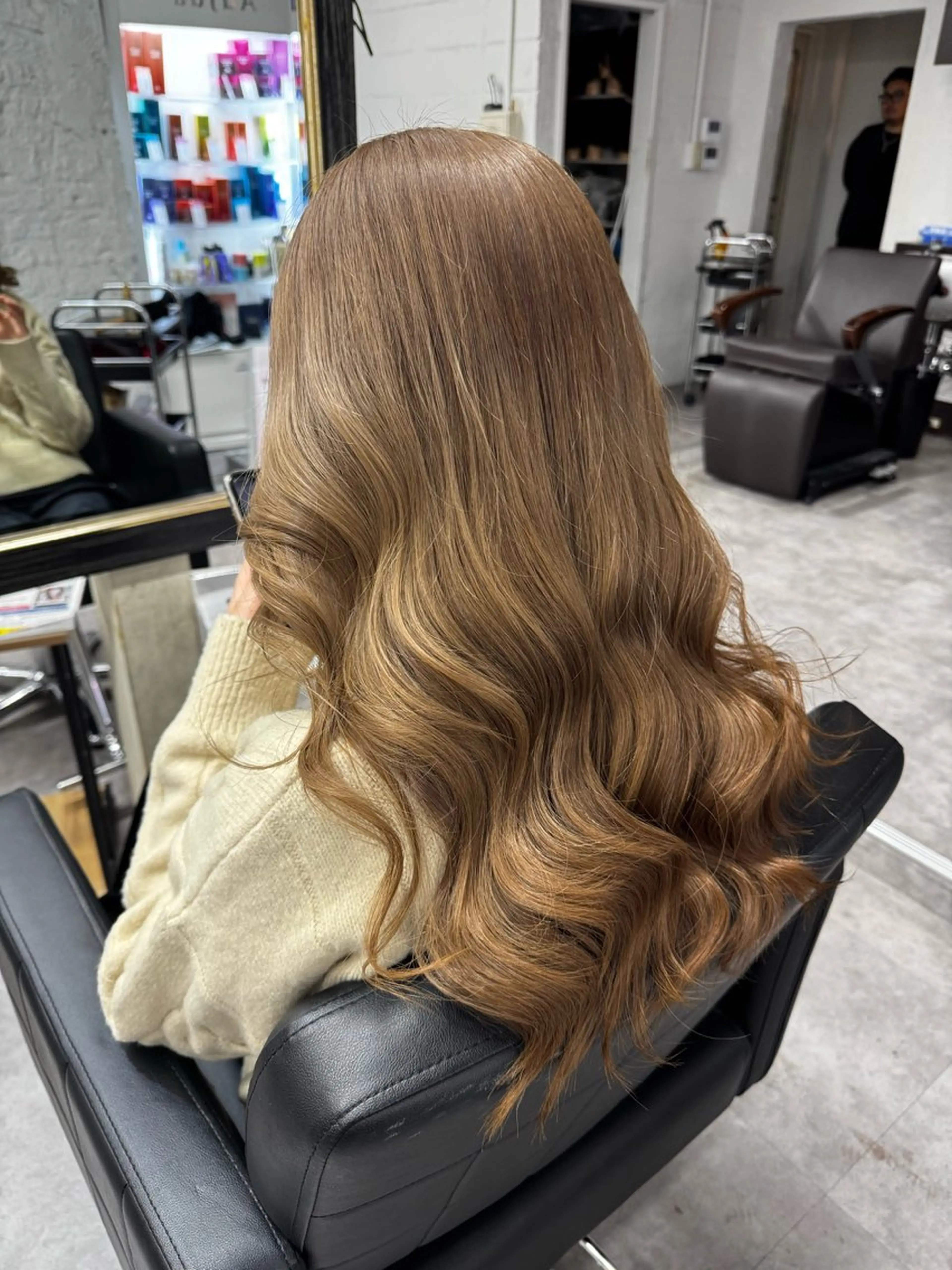 ロング カットカラー🩷 五島桜樫のヘアスタイル