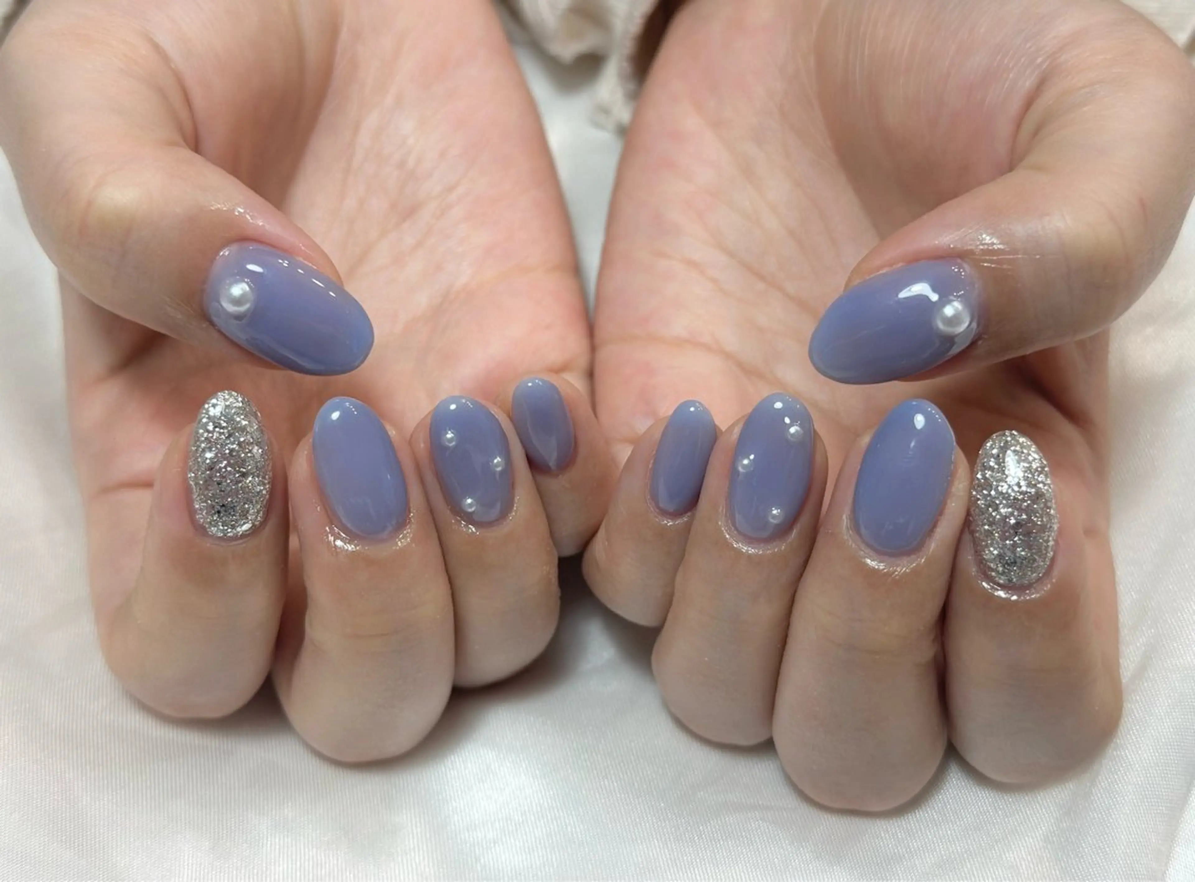 ネイル オフィスネイル シンプルネイル 【パラジェル・フィルイン】Nailsalon　Merci東中野所属・Merci shigaのネイルデザイン