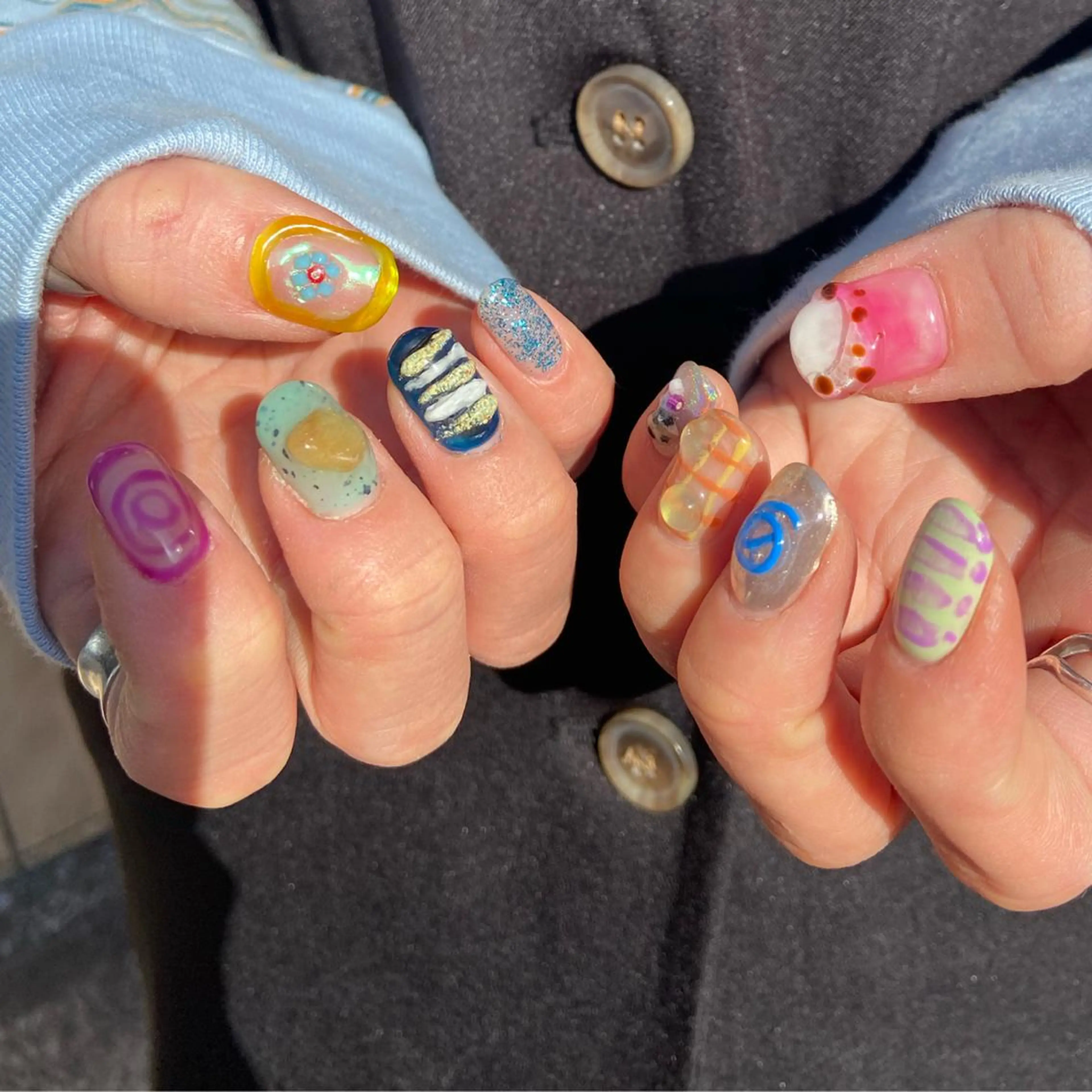 ネイル パステルネイル 春ネイル . unffのネイルデザイン