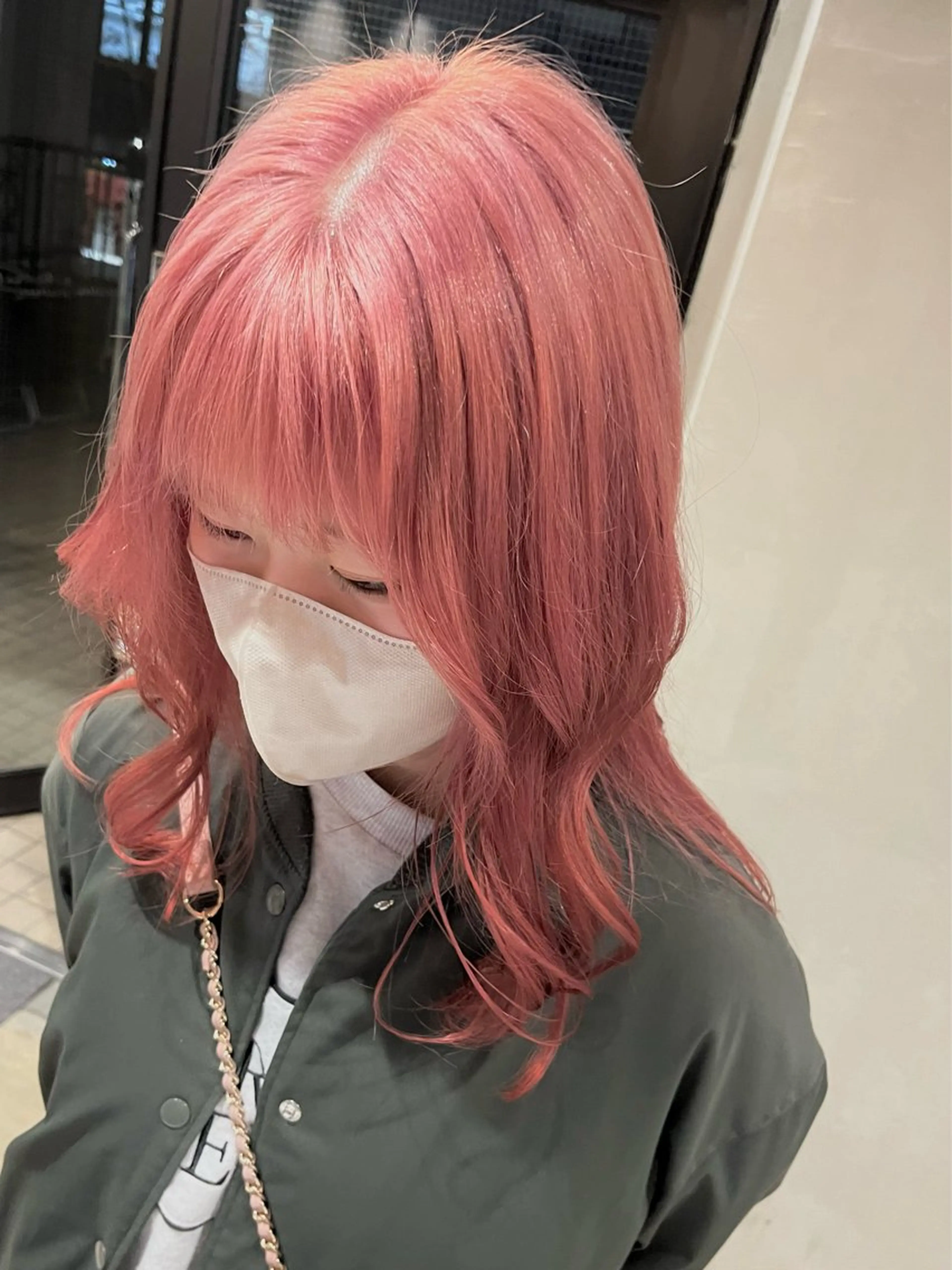 カラー ヘアアレンジ みわ/博多 ブリーチ/メンズヘアのヘアスタイル