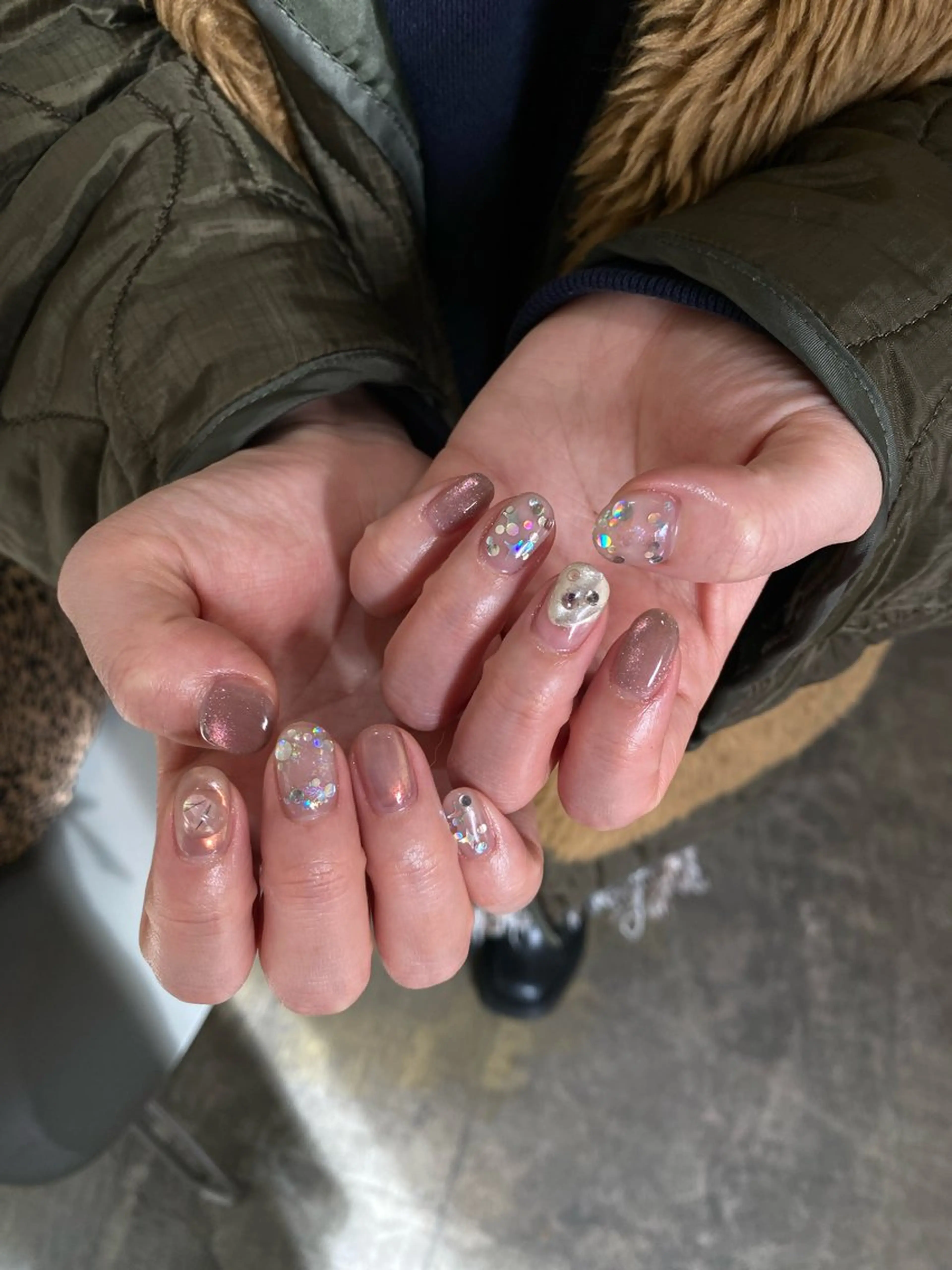 ネイル ピンク ハンドネイル nable.所属・栗林 実莉のネイルデザイン