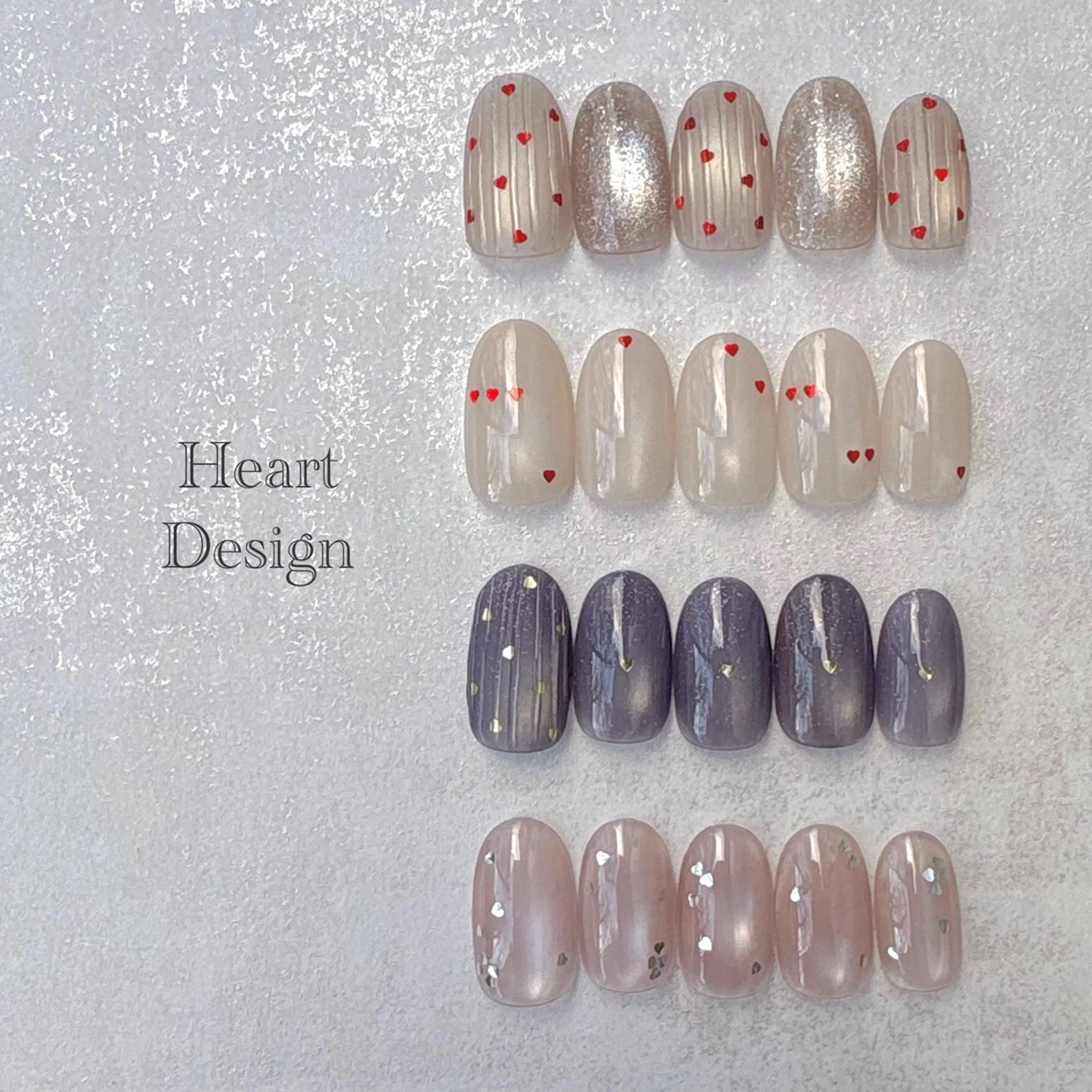 ネイル ハート ハンドネイル coup-de-vent（クードヴァン）所属・MISATO nailのネイルデザイン